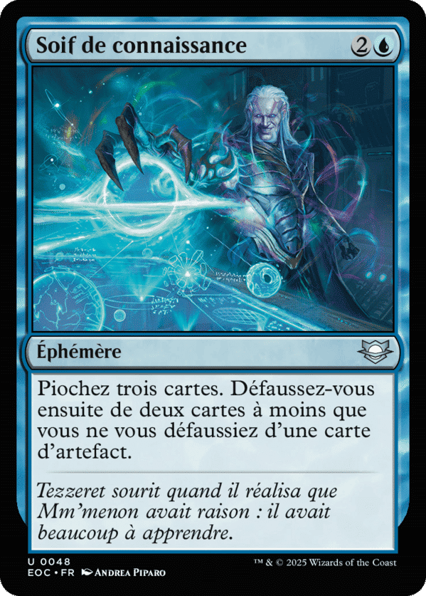 Soif de connaissance — Edge of Eternities Commander — Magic: The Gathering