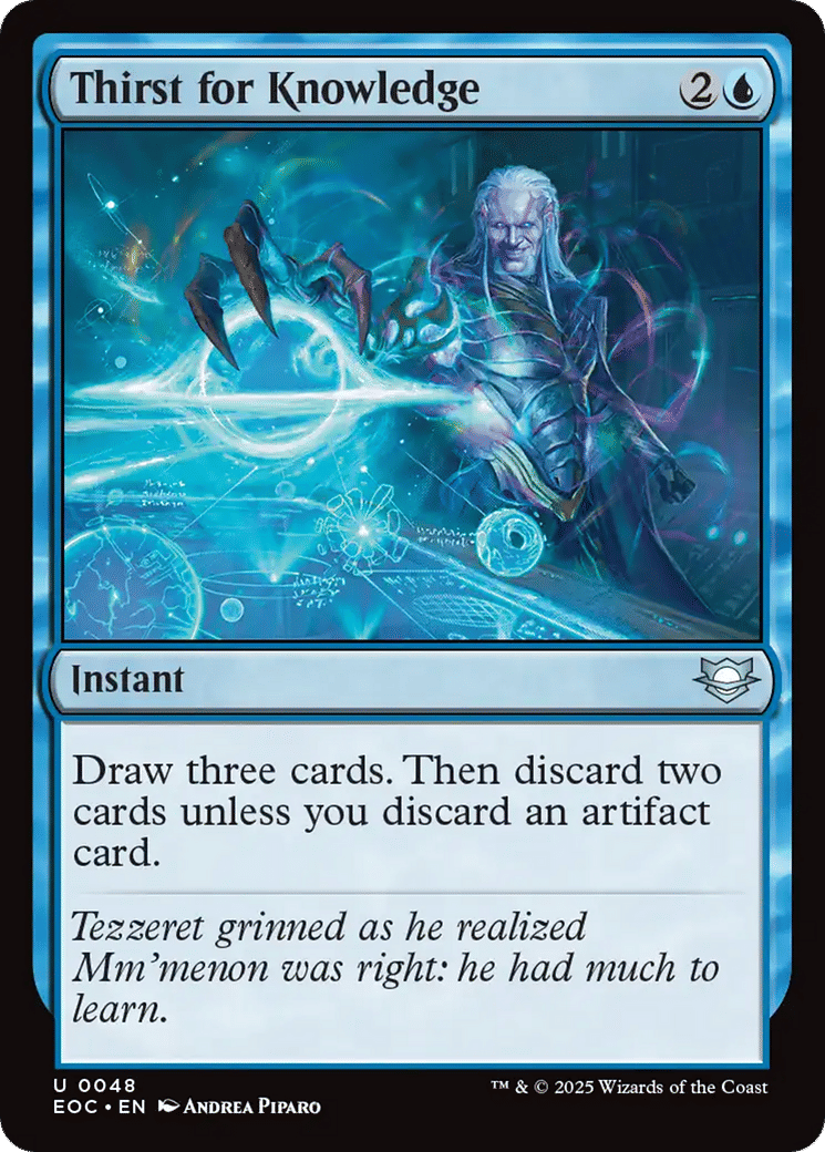Thirst for Knowledge — Edge of Eternities Commander — Magic: The Gathering