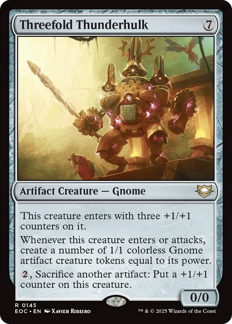 Threefold Thunderhulk — Edge of Eternities Commander — Magic: The Gathering