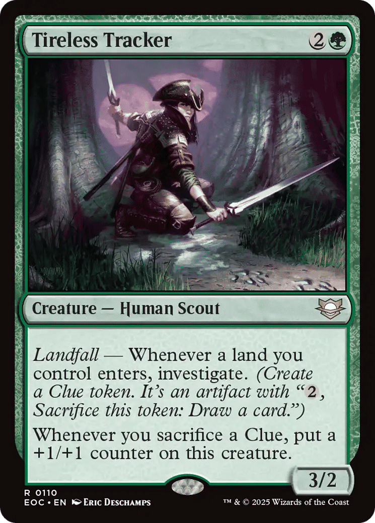 Tireless Tracker — Edge of Eternities Commander — Magic: The Gathering