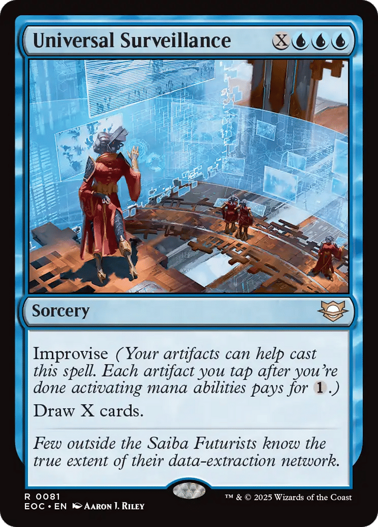Universal Surveillance — Edge of Eternities Commander — Magic: The Gathering