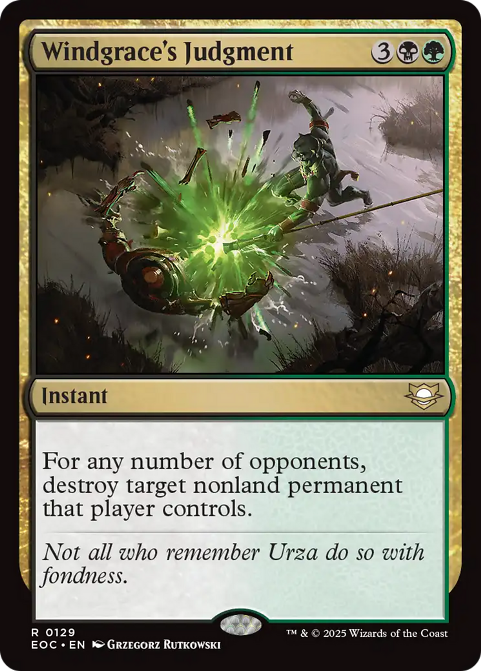 Windgrace's Judgment — Edge of Eternities Commander — Magic: The Gathering