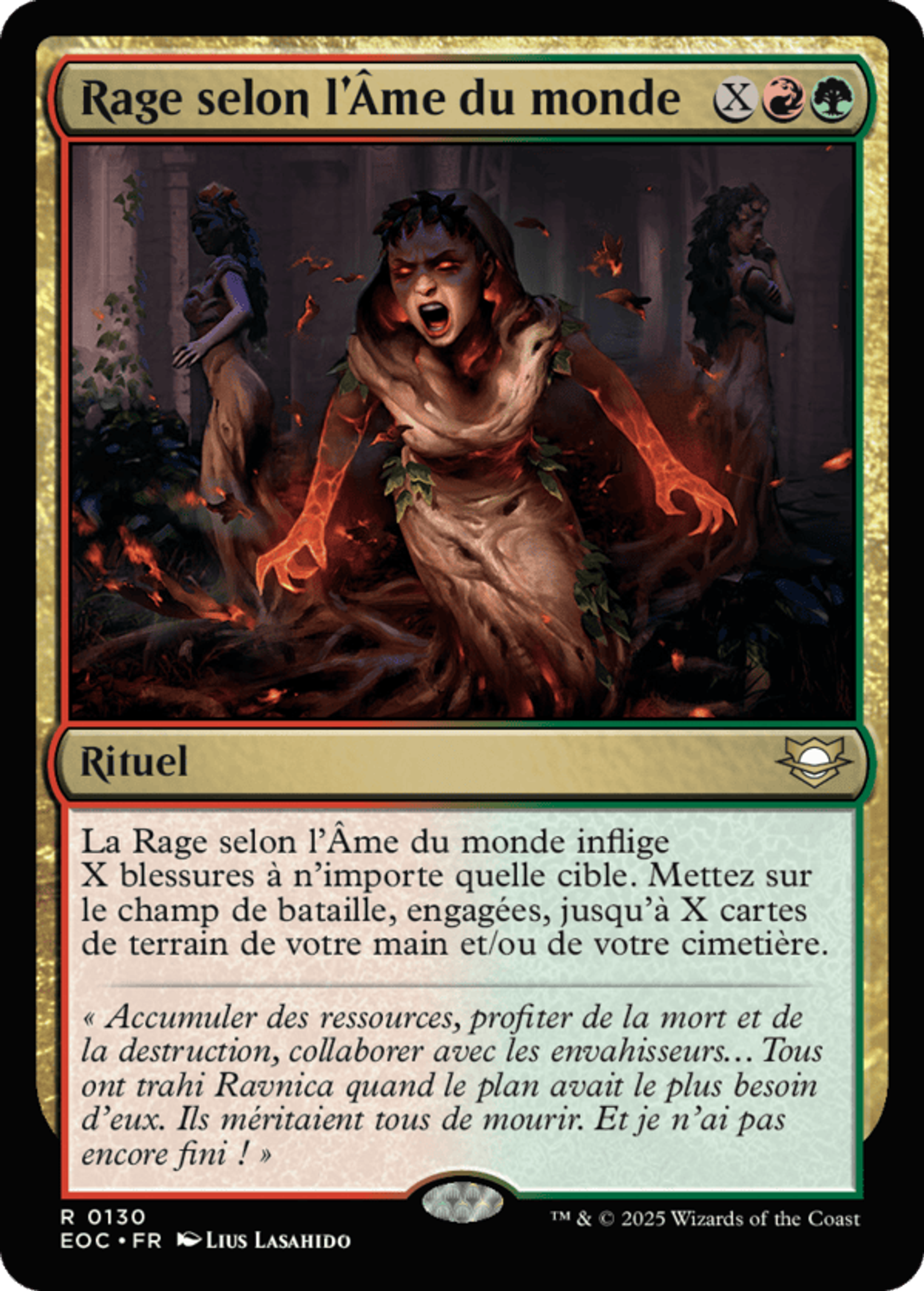 Rage selon l'Âme du monde — Edge of Eternities Commander — Magic: The Gathering