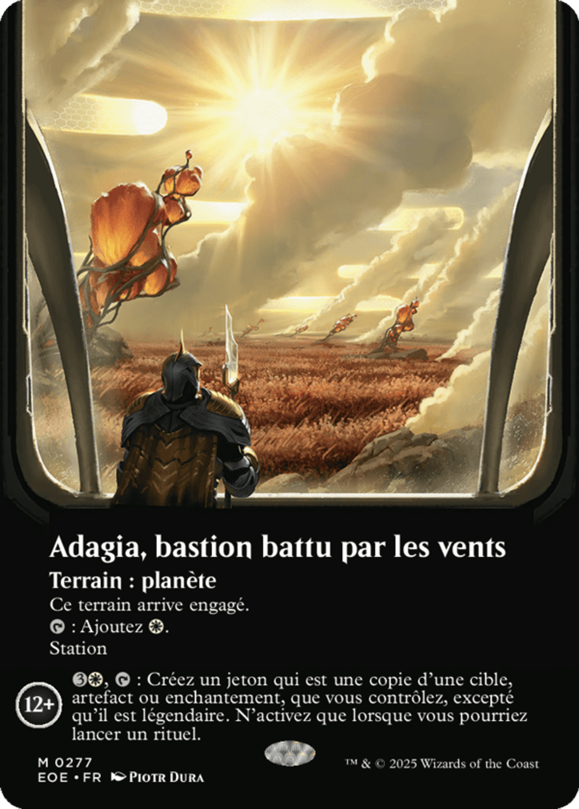 Adagia, bastion battu par les vents — Edge of Eternities — Magic: The Gathering
