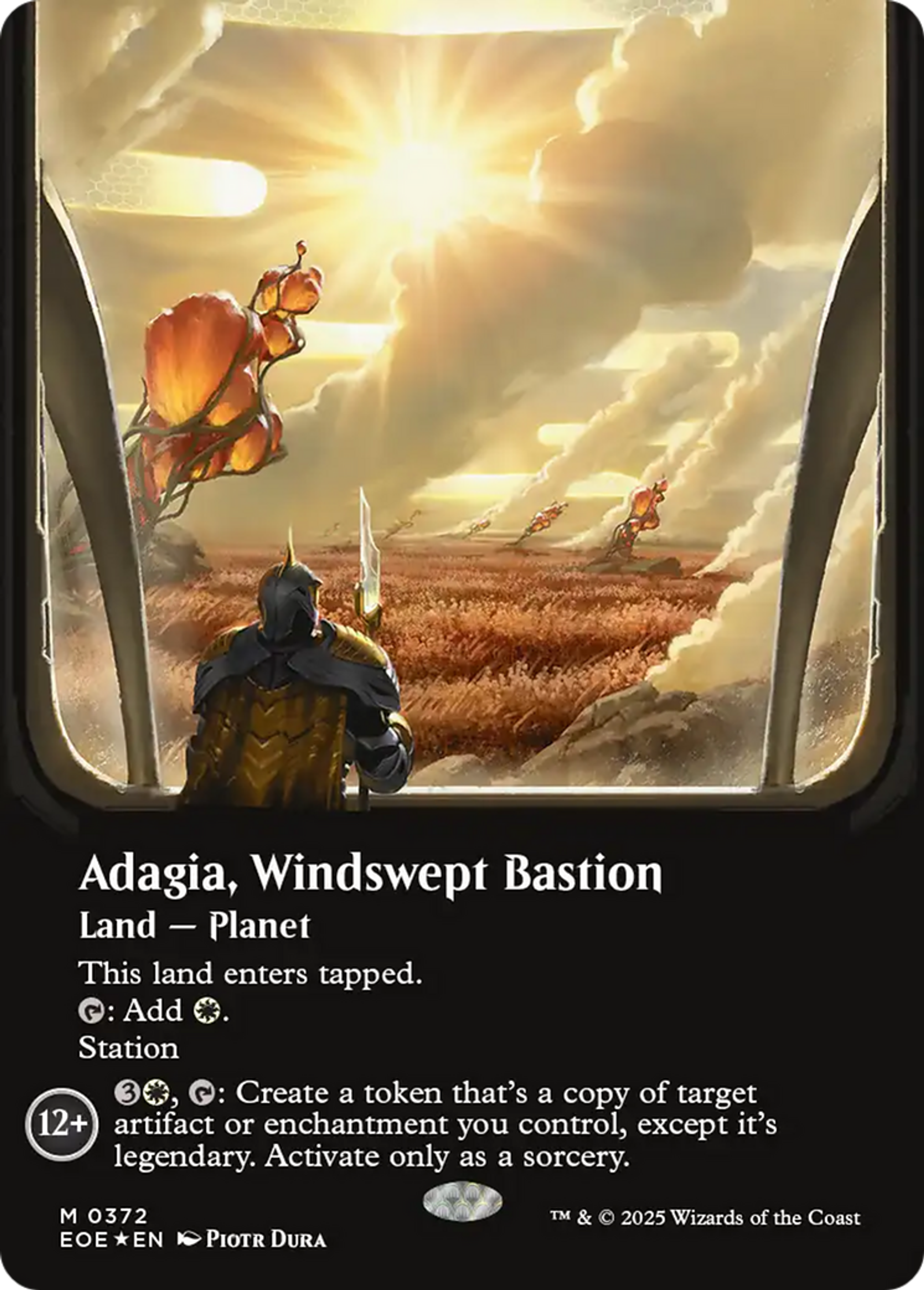 Adagia, bastion battu par les vents — Edge of Eternities — Magic: The Gathering