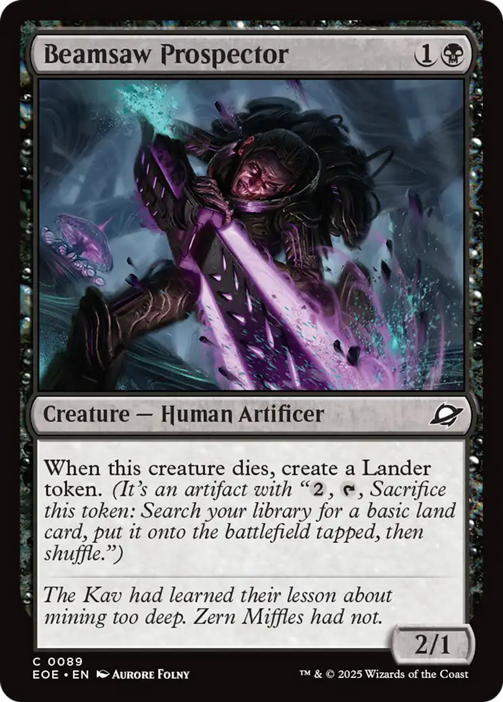 Prospecteur à scie à rayons — Edge of Eternities — Magic: The Gathering