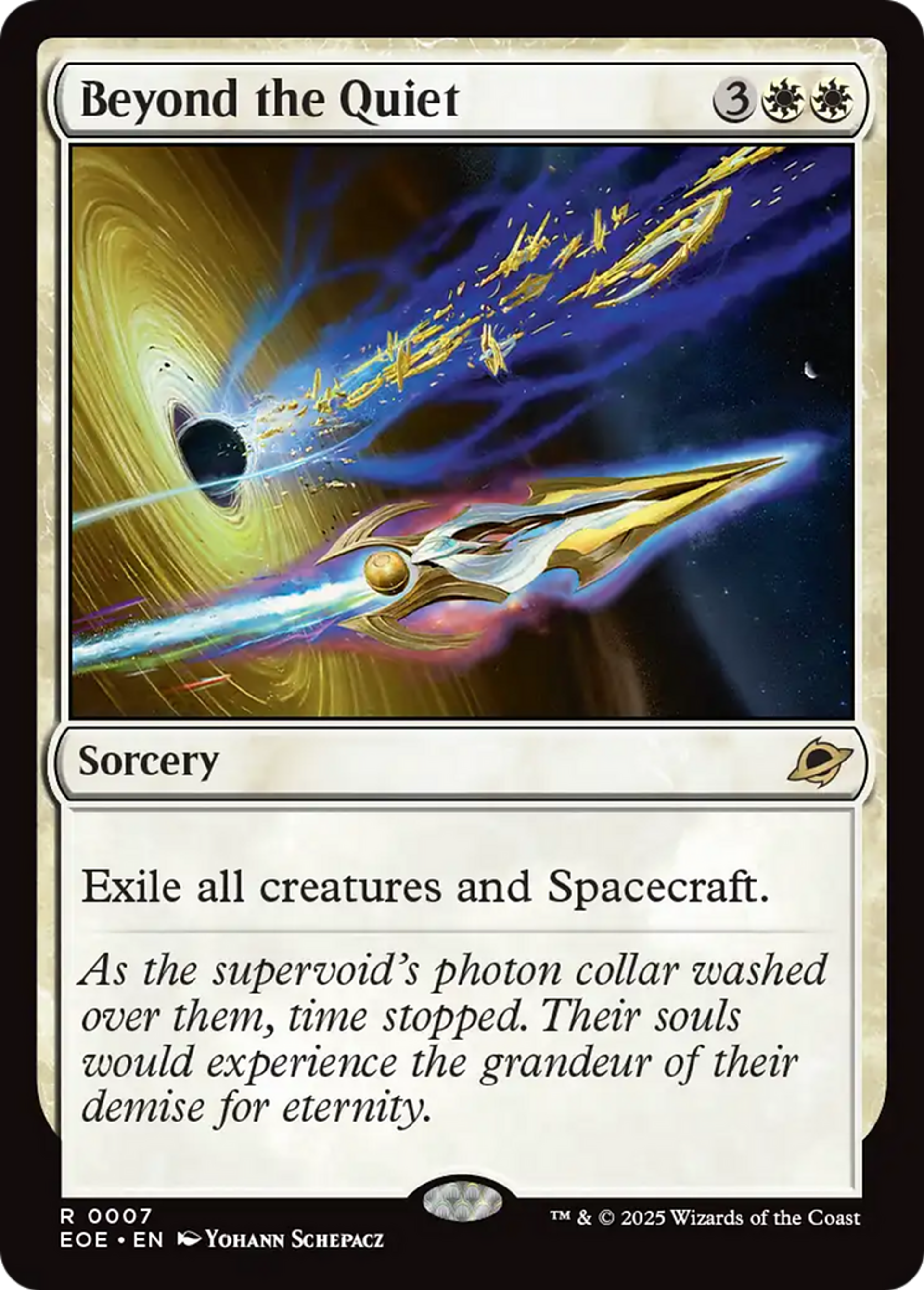 Au-delà du silence — Edge of Eternities — Magic: The Gathering