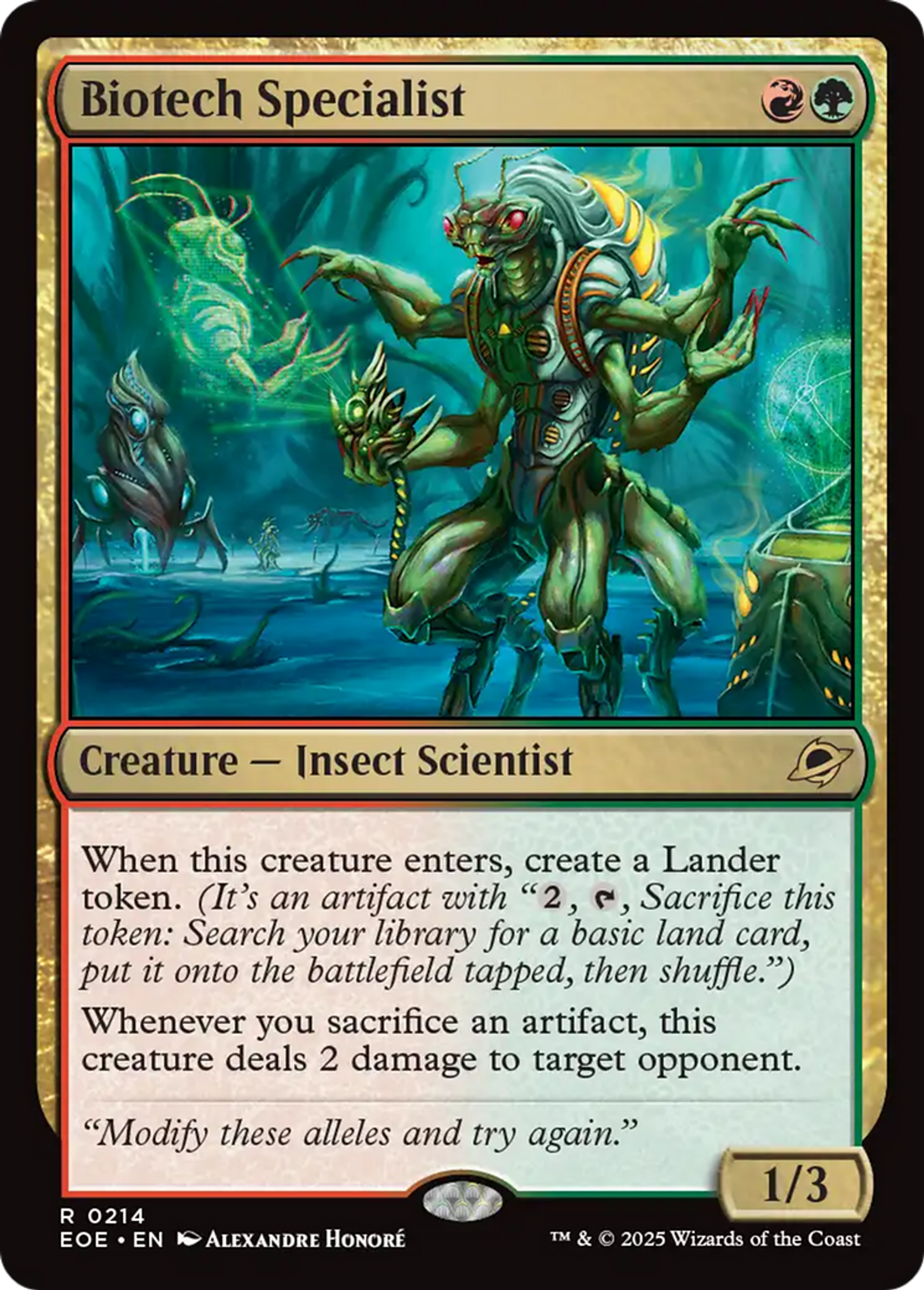 Spécialiste biotech — Edge of Eternities — Magic: The Gathering