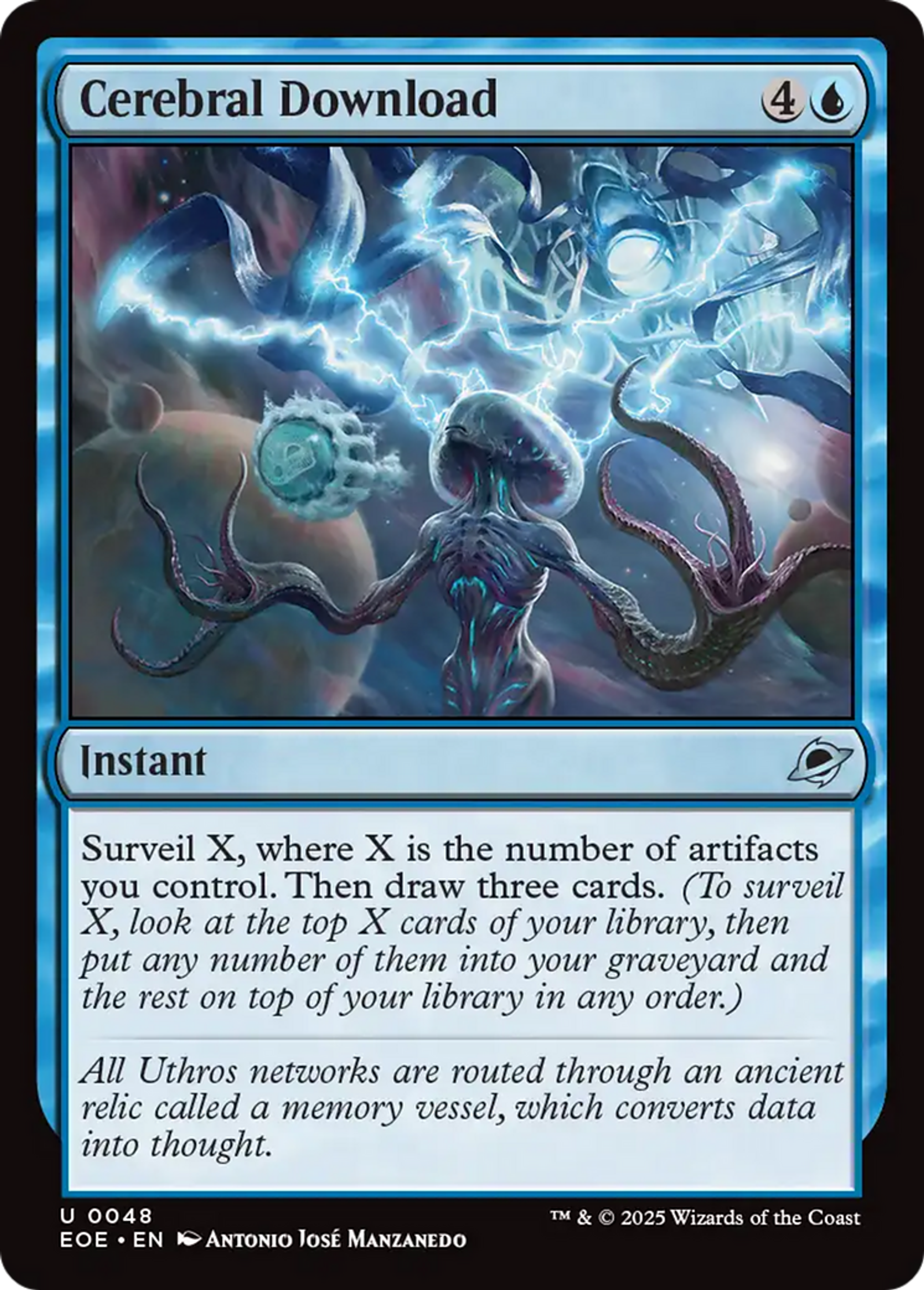 Téléchargement cérébral — Edge of Eternities — Magic: The Gathering