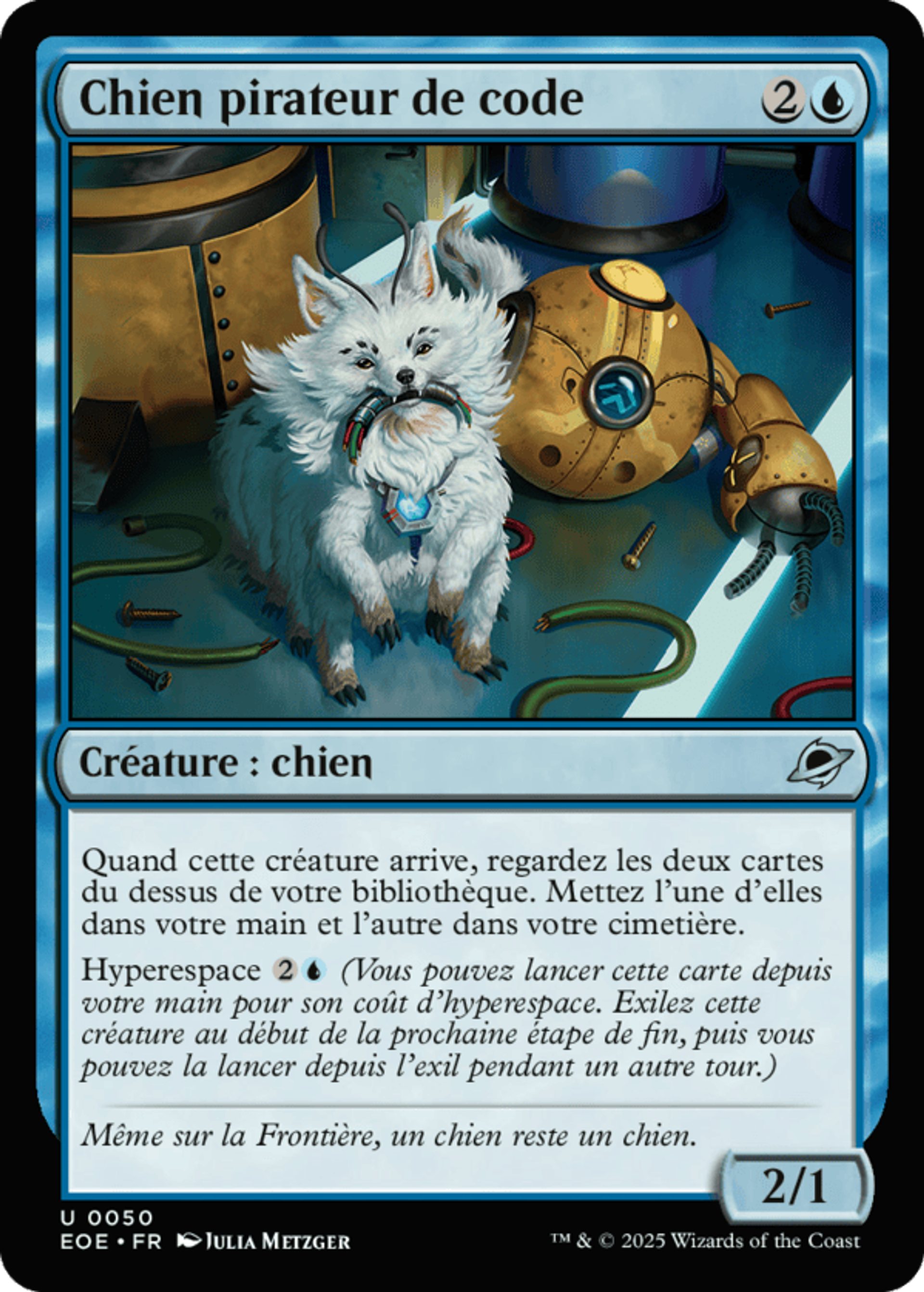 Chien pirateur de code — Edge of Eternities — Magic: The Gathering
