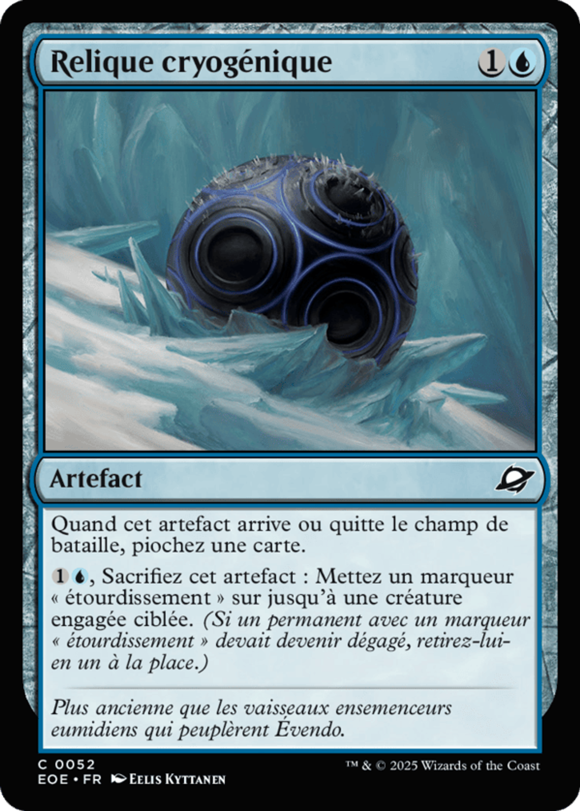Relique cryogénique — Edge of Eternities — Magic: The Gathering