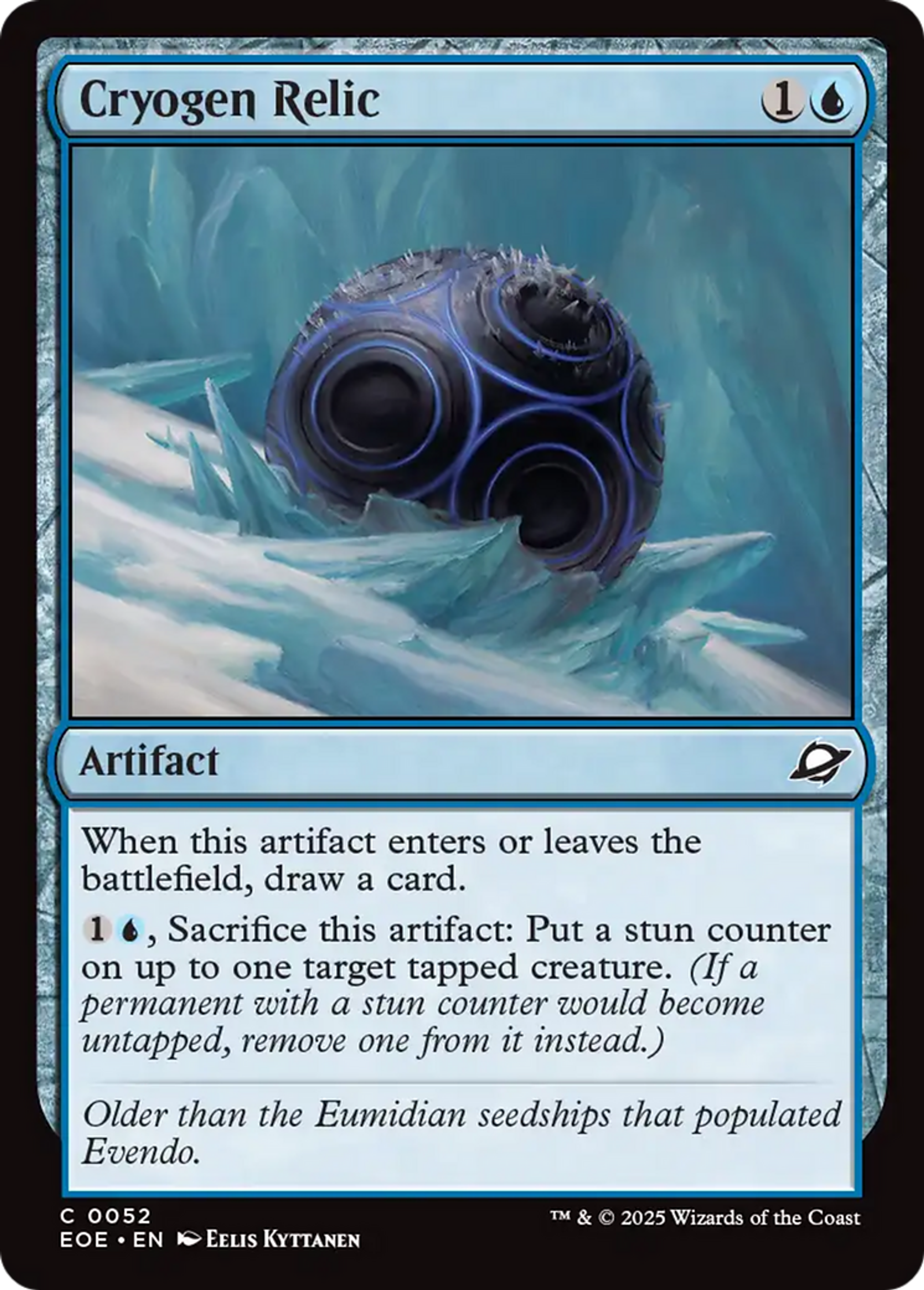 Relique cryogénique — Edge of Eternities — Magic: The Gathering