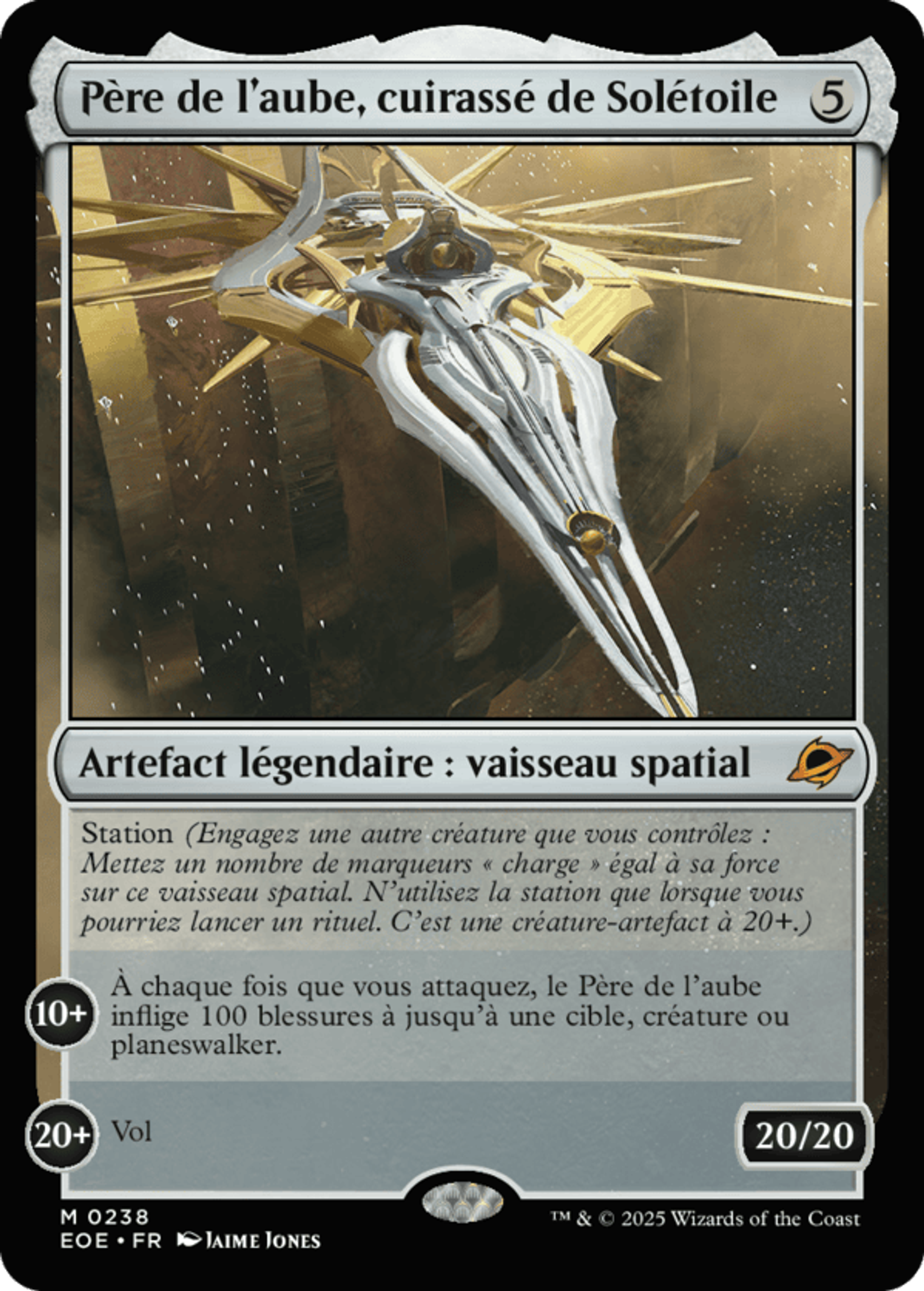 Père de l'aube, cuirassé de Solétoile — Edge of Eternities — Magic: The Gathering