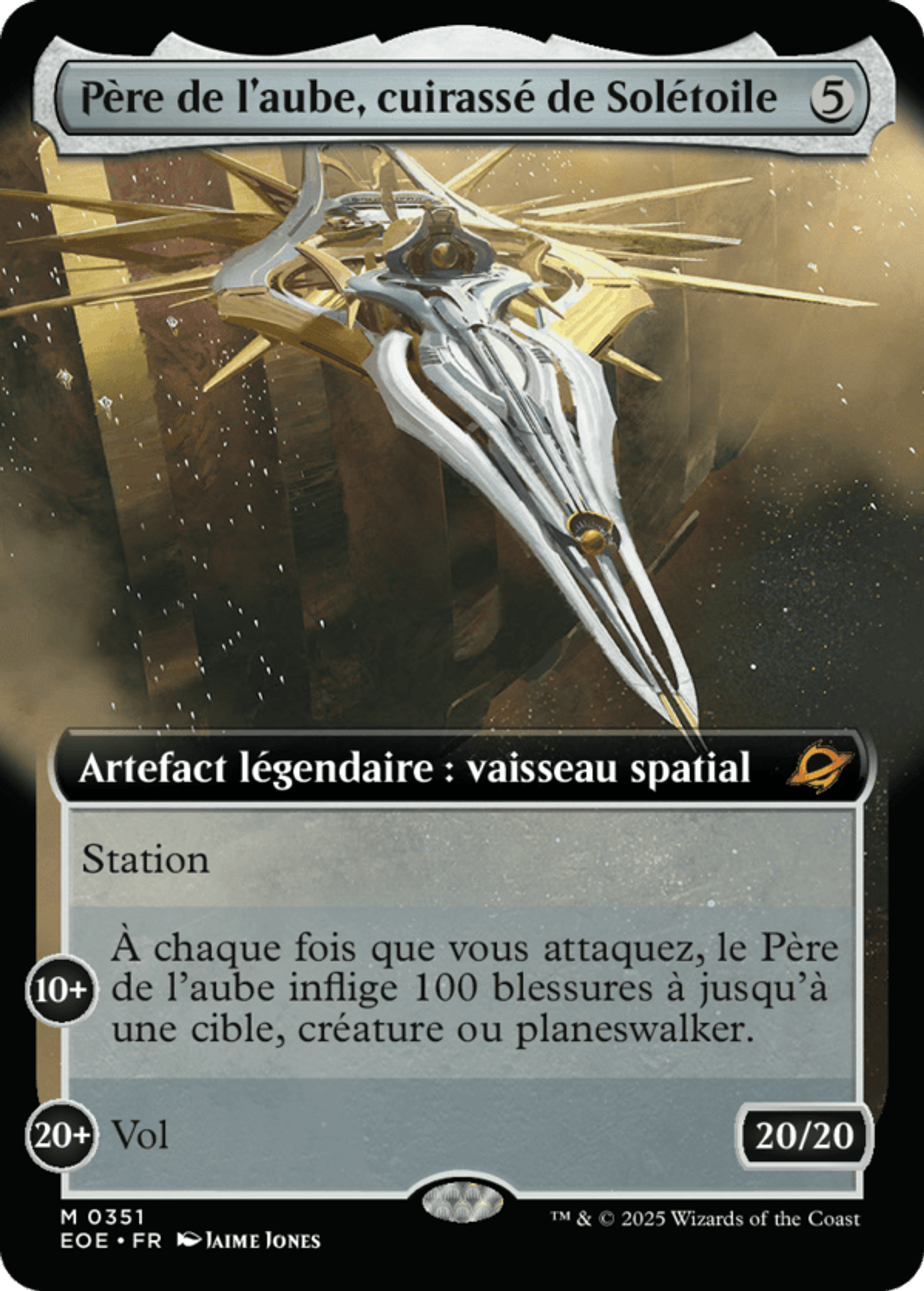 Père de l'aube, cuirassé de Solétoile — Edge of Eternities — Magic: The Gathering