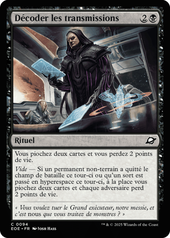 Décoder les transmissions — Edge of Eternities — Magic: The Gathering