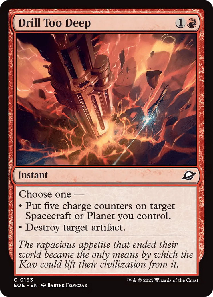 Drill Too Deep — Edge of Eternities — Magic: The Gathering