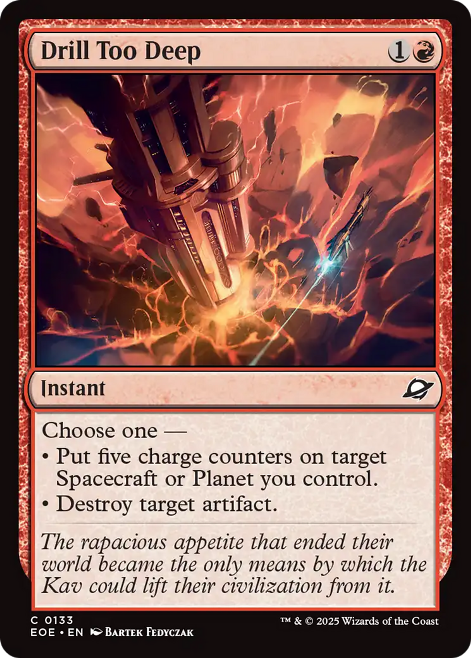 Drill Too Deep — Edge of Eternities — Magic: The Gathering