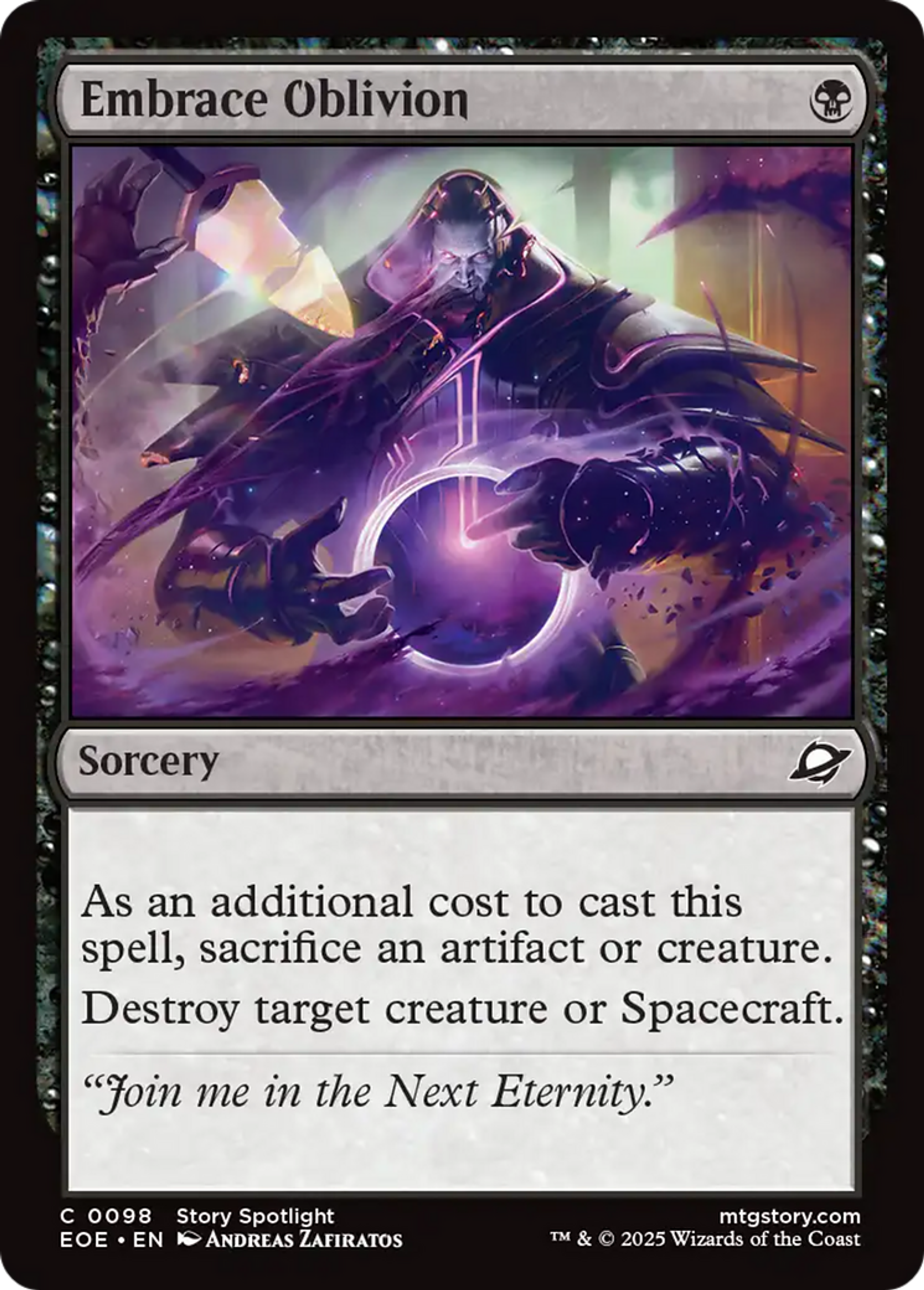 Accepter l'oubli — Edge of Eternities — Magic: The Gathering
