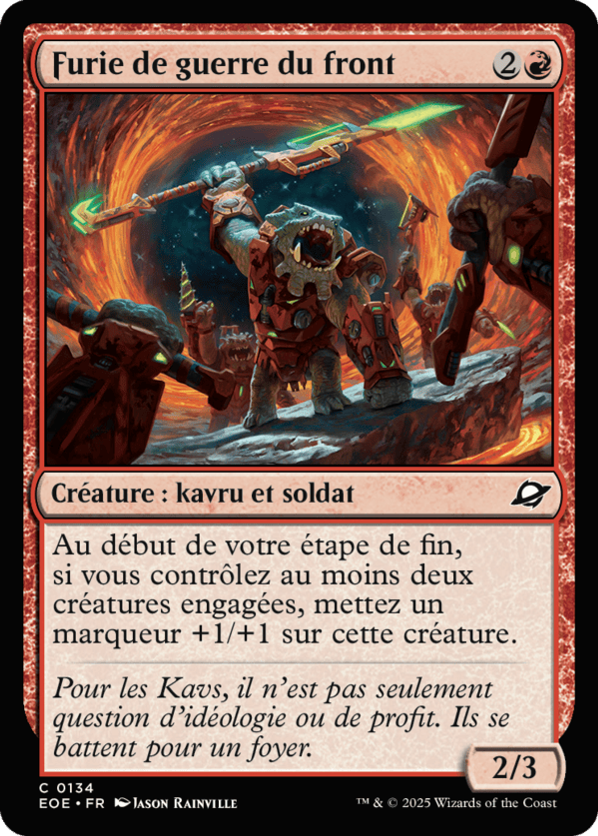 Furie de guerre du front — Edge of Eternities — Magic: The Gathering