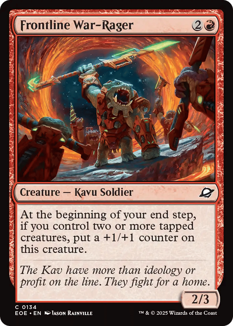 Frontline War-Rager — Edge of Eternities — Magic: The Gathering