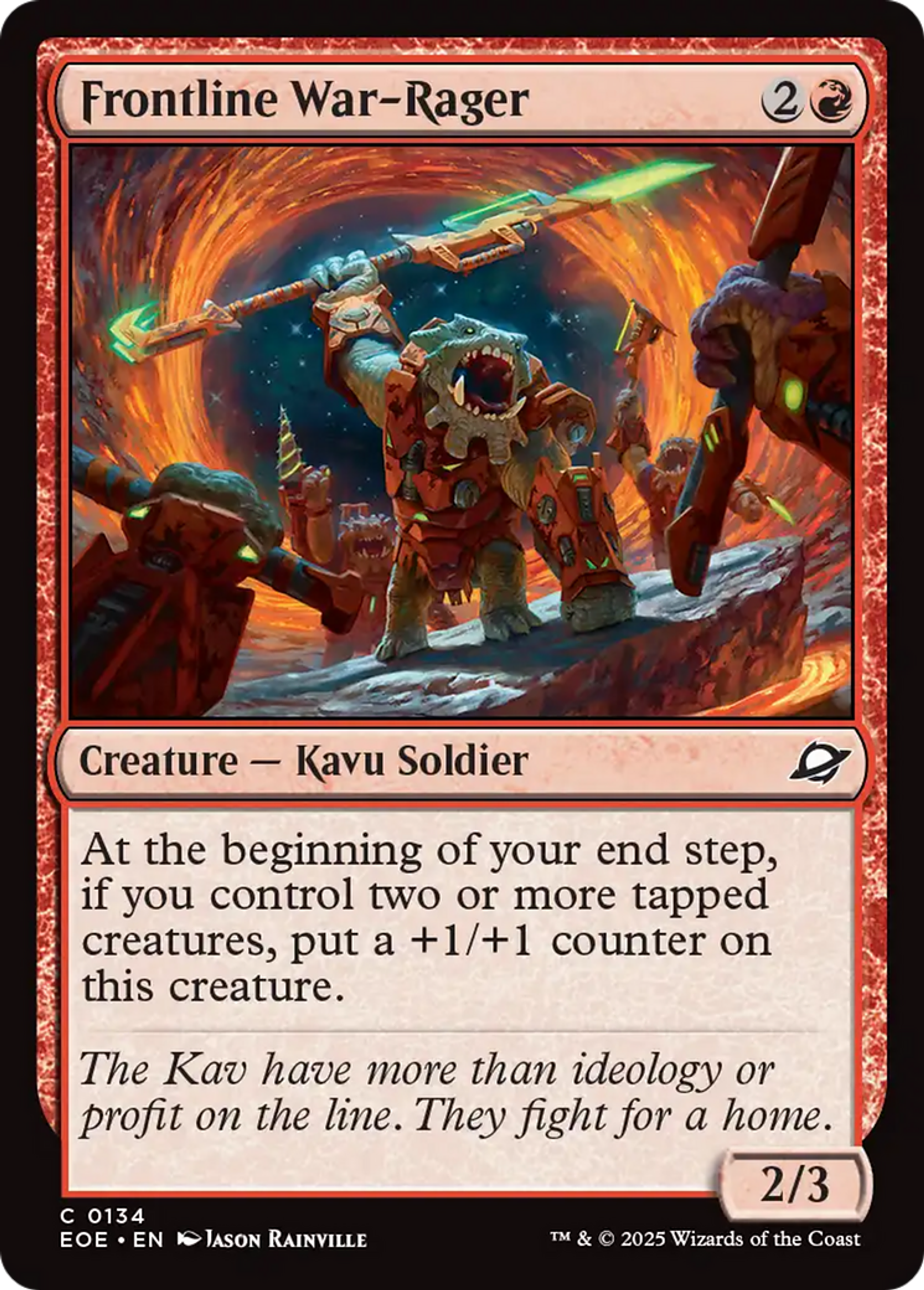 Frontline War-Rager — Edge of Eternities — Magic: The Gathering