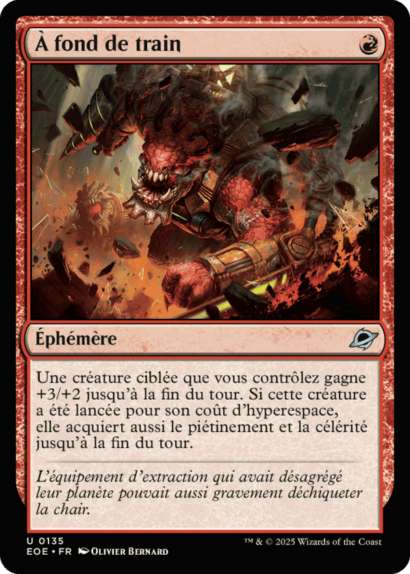 À fond de train — Edge of Eternities — Magic: The Gathering