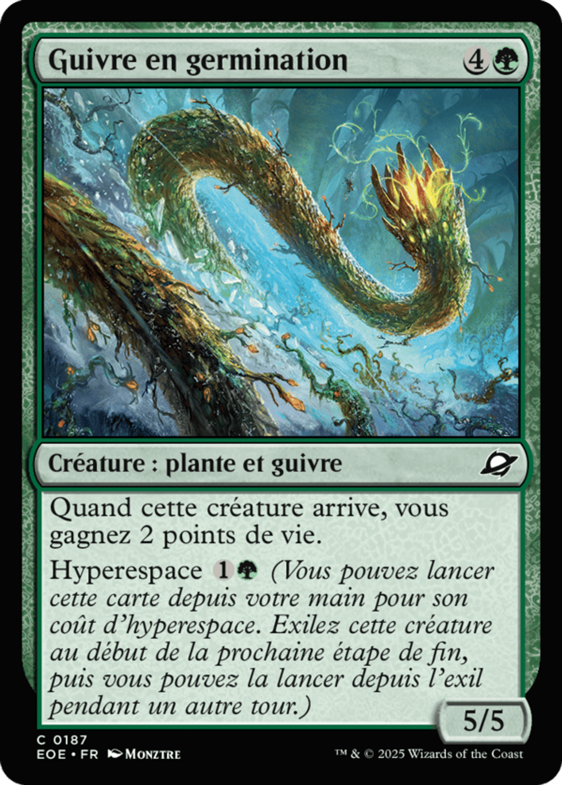 Guivre en germination — Edge of Eternities — Magic: The Gathering