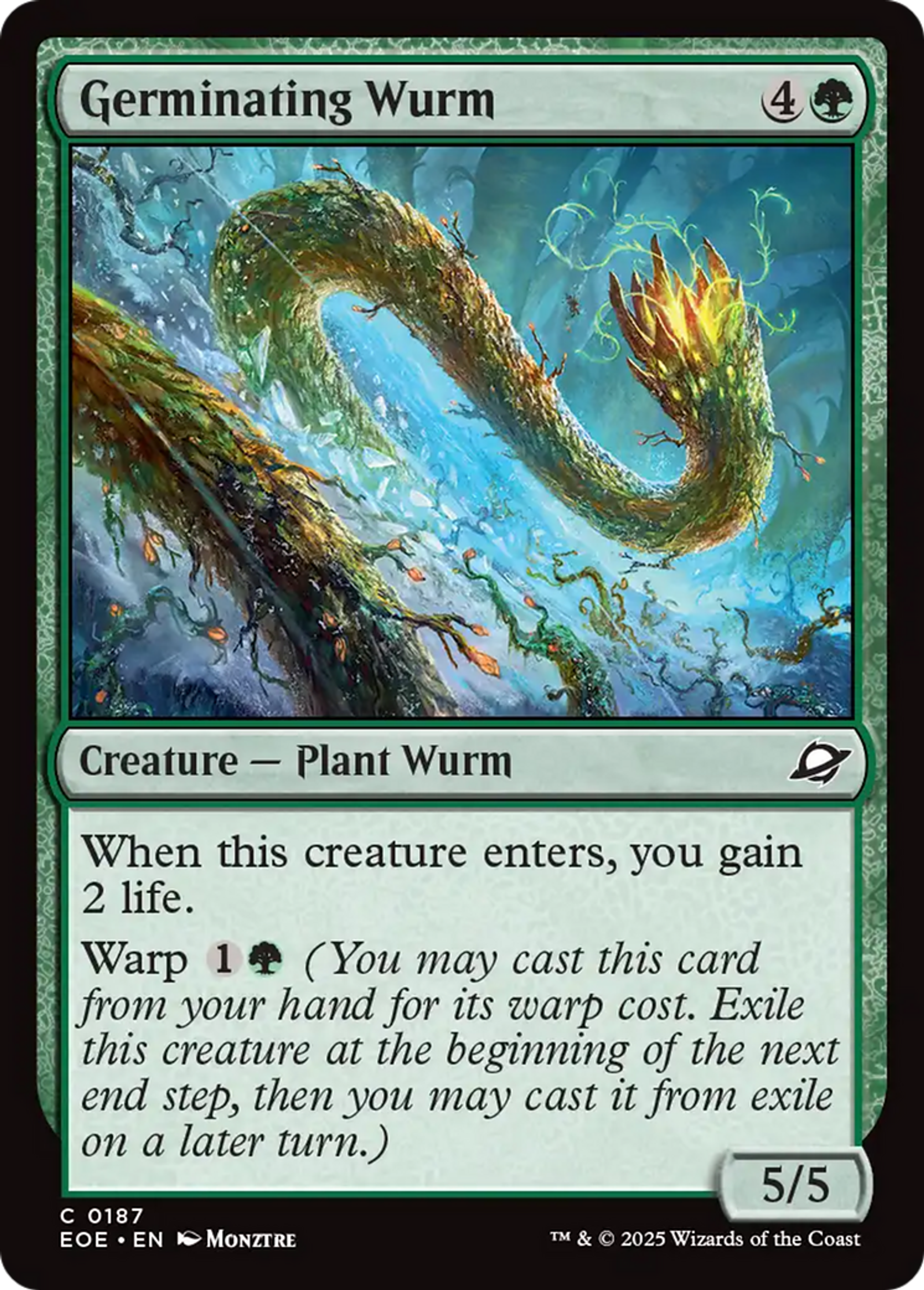 Germinating Wurm — Edge of Eternities — Magic: The Gathering
