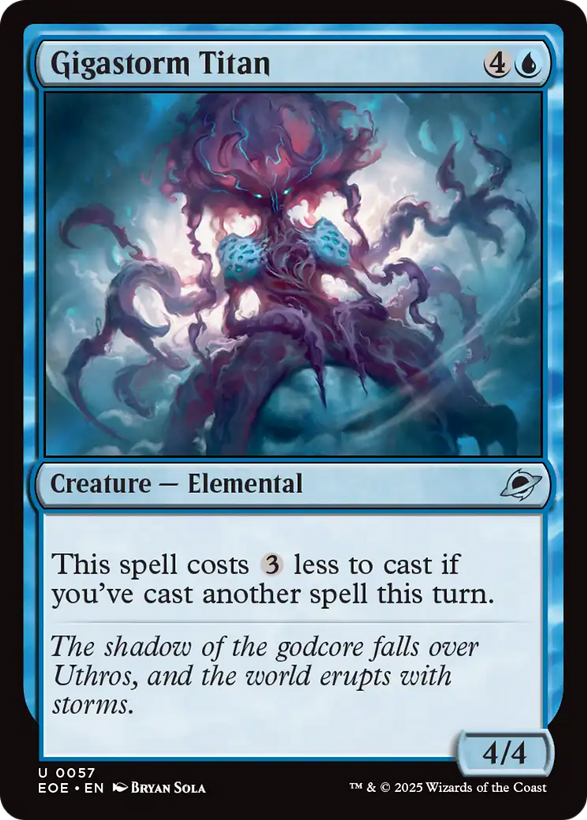 Titan de la gigatempête — Edge of Eternities — Magic: The Gathering