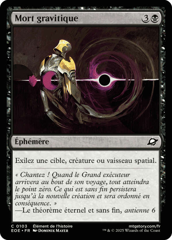 Mort gravitique — Edge of Eternities — Magic: The Gathering
