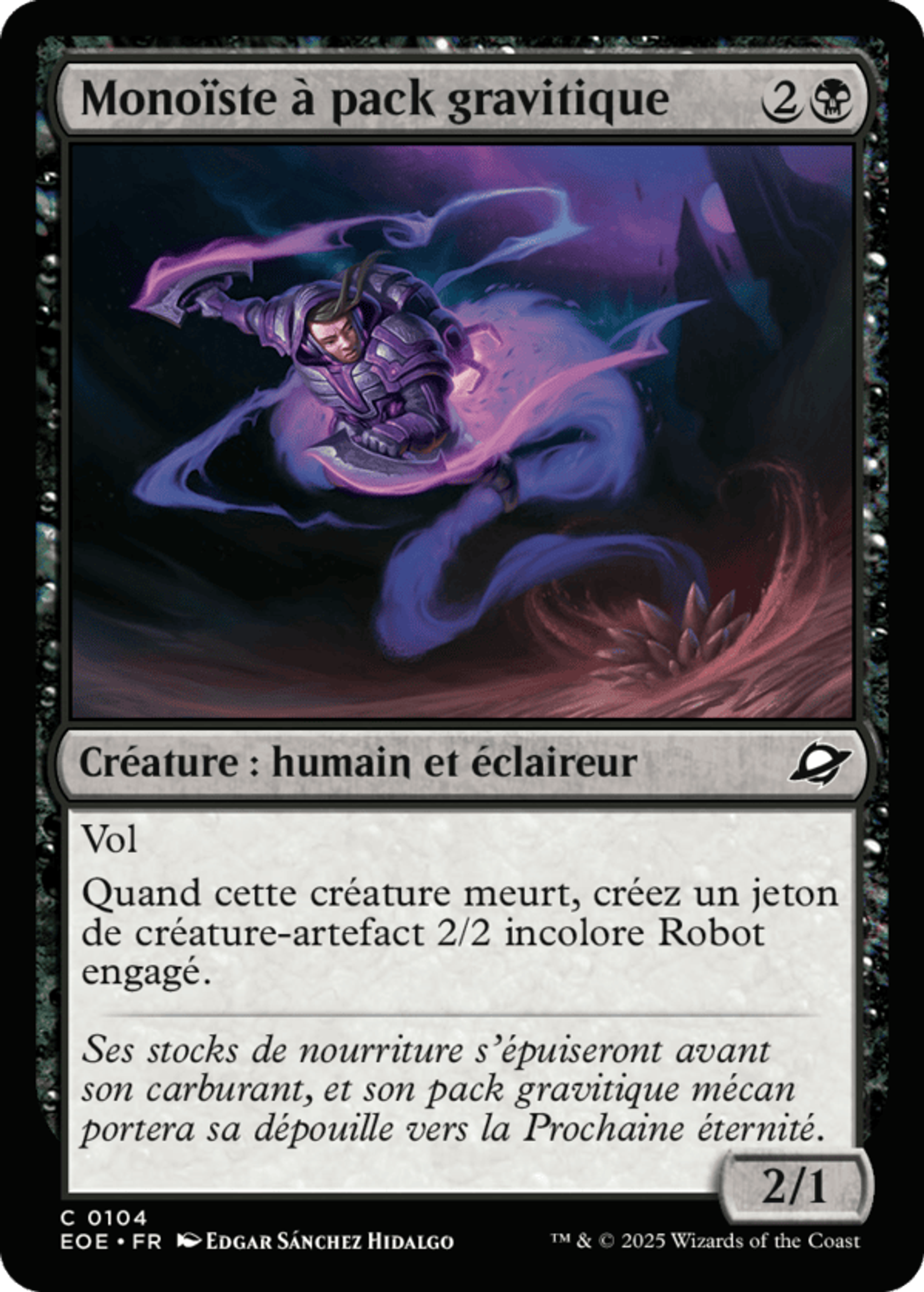 Monoïste à pack gravitique — Edge of Eternities — Magic: The Gathering