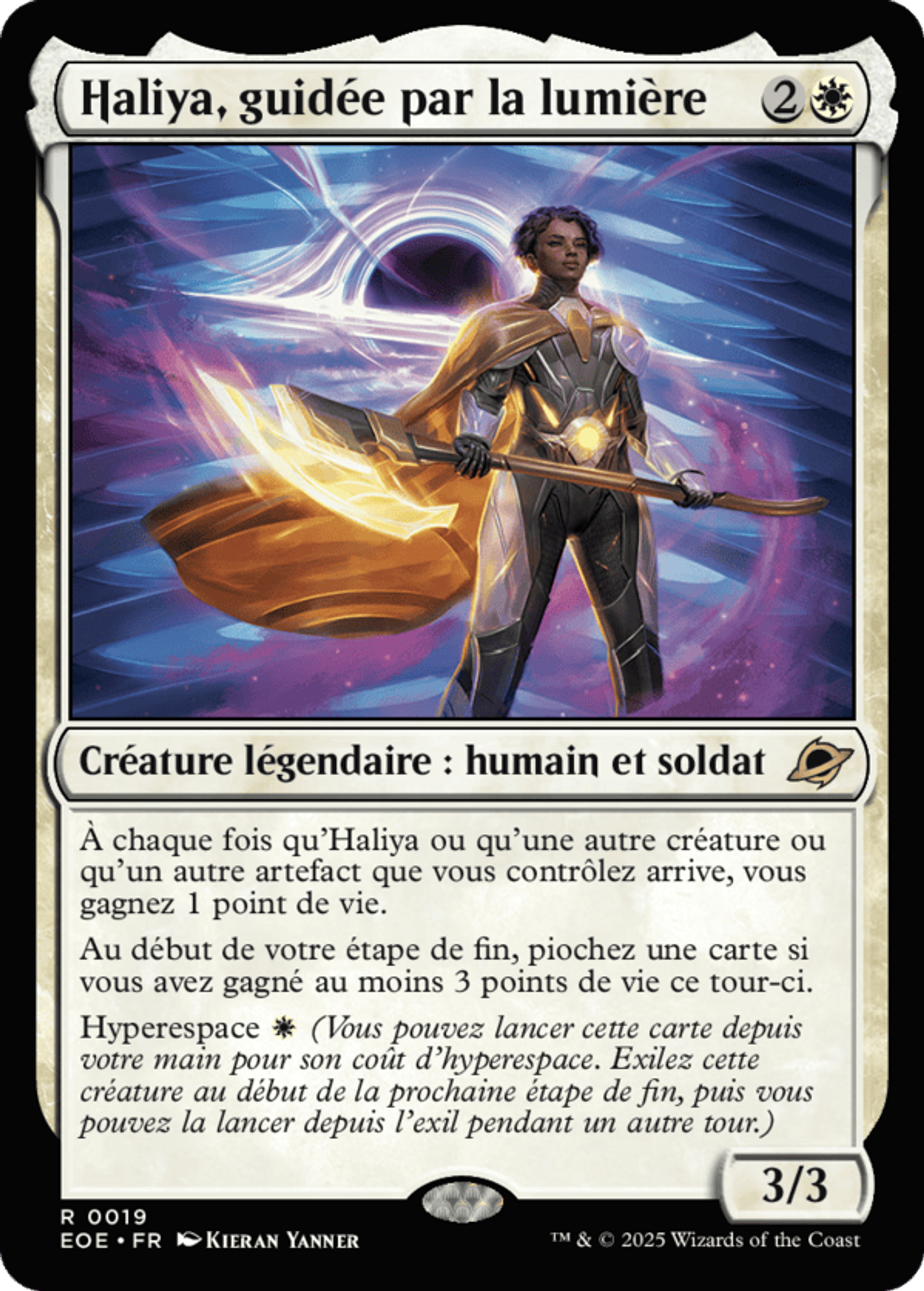 Haliya, guidée par la lumière — Edge of Eternities — Magic: The Gathering