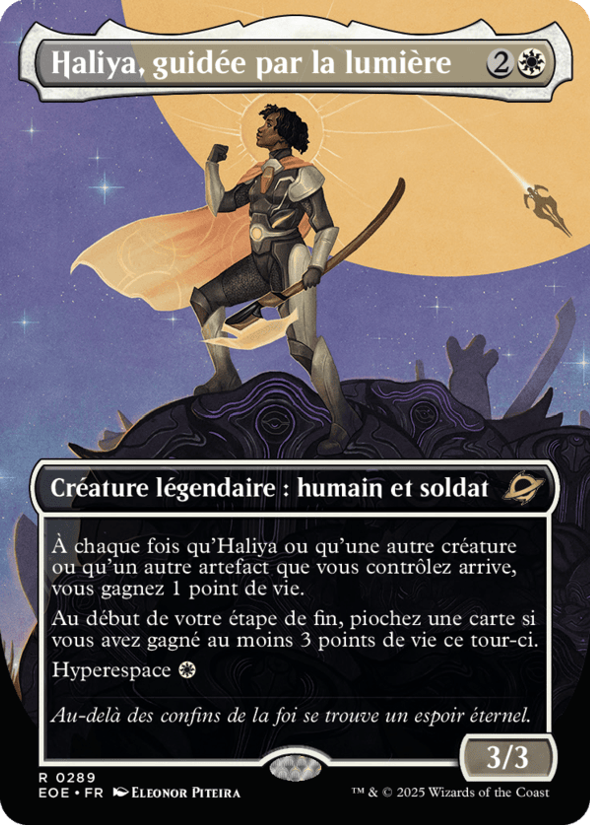 Haliya, guidée par la lumière — Edge of Eternities — Magic: The Gathering