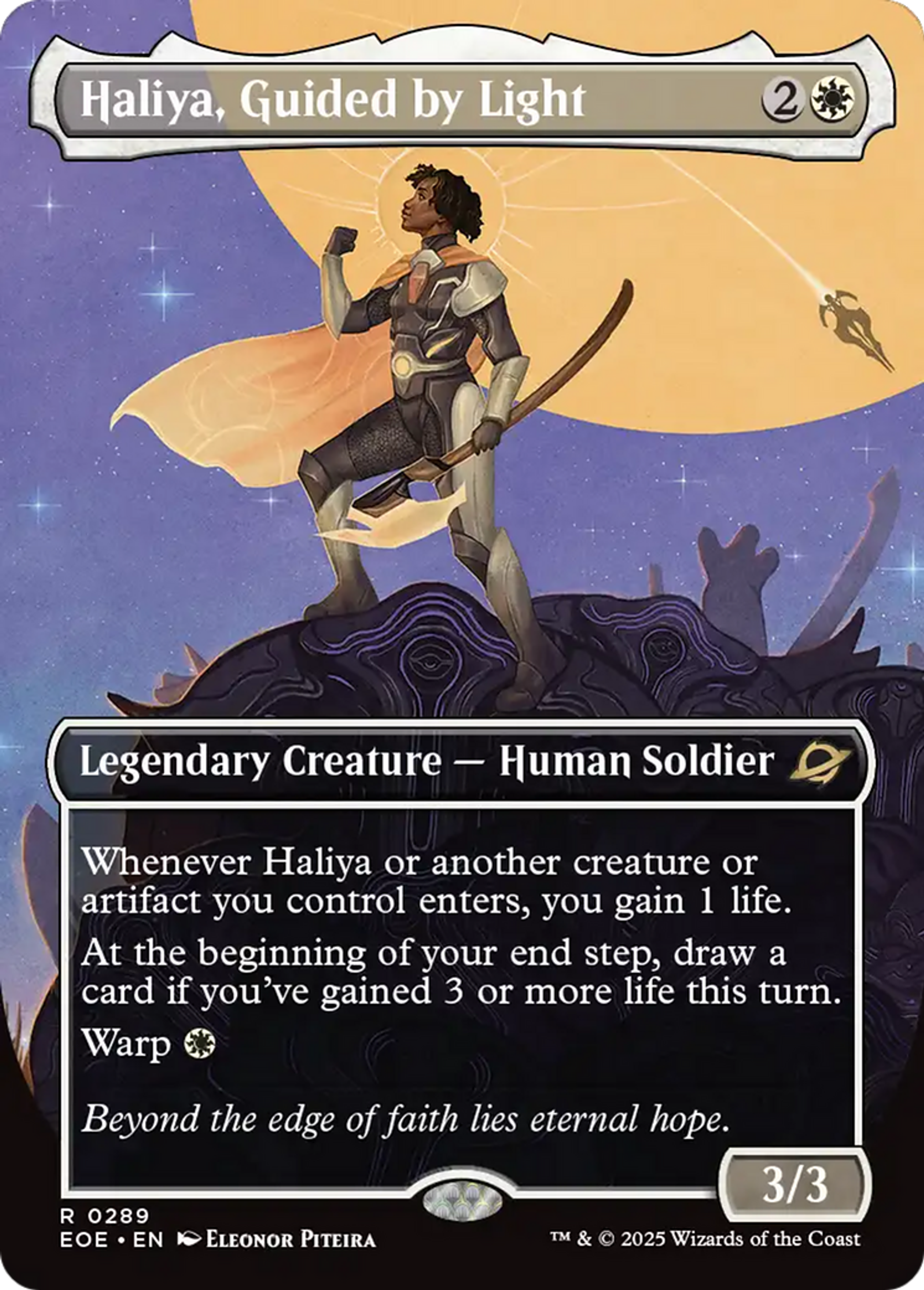 Haliya, guidée par la lumière — Edge of Eternities — Magic: The Gathering
