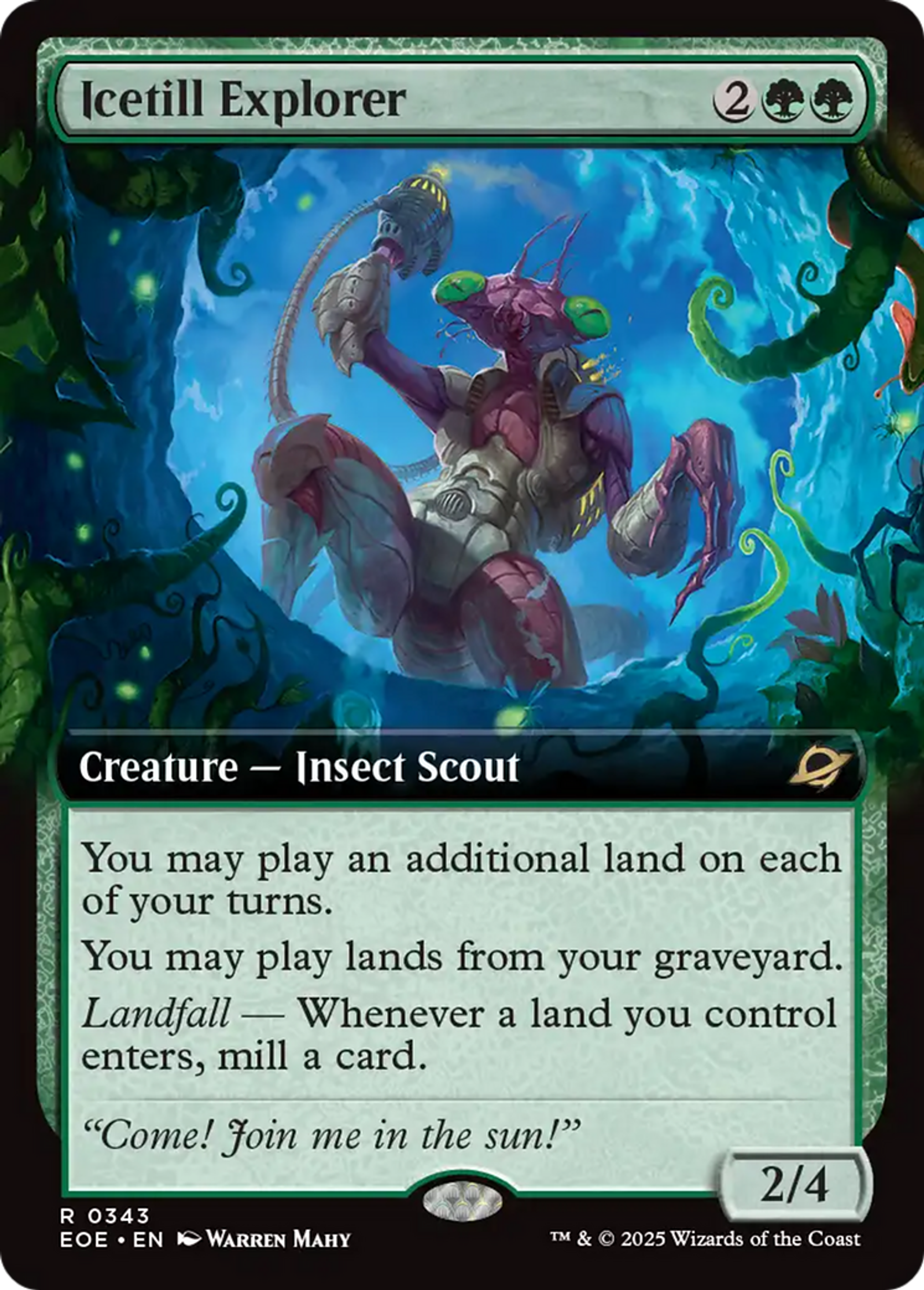 Explorateur laboureur de glace — Edge of Eternities — Magic: The Gathering