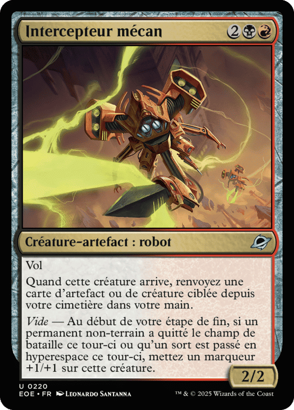 Intercepteur mécan — Edge of Eternities — Magic: The Gathering
