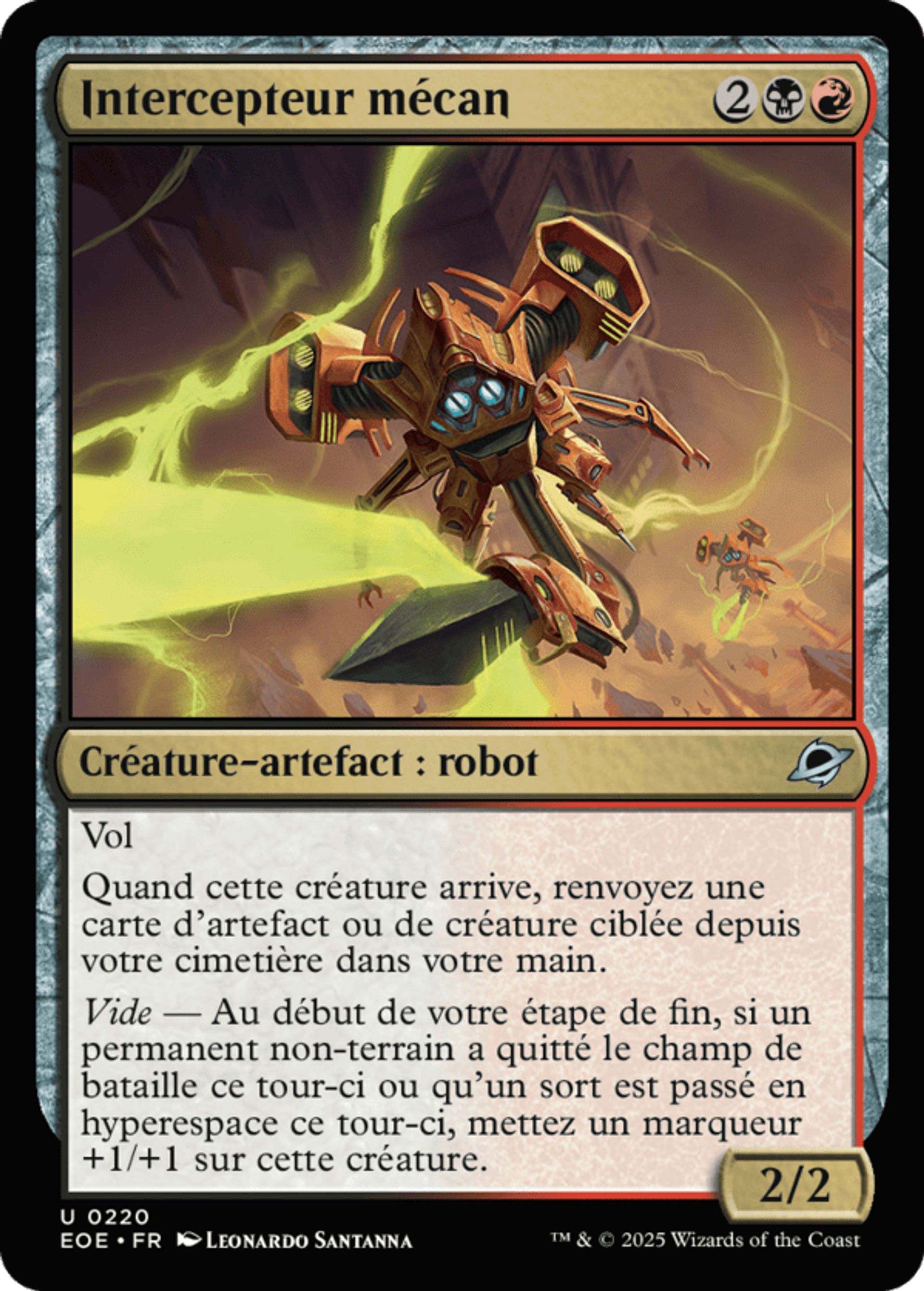 Intercepteur mécan — Edge of Eternities — Magic: The Gathering