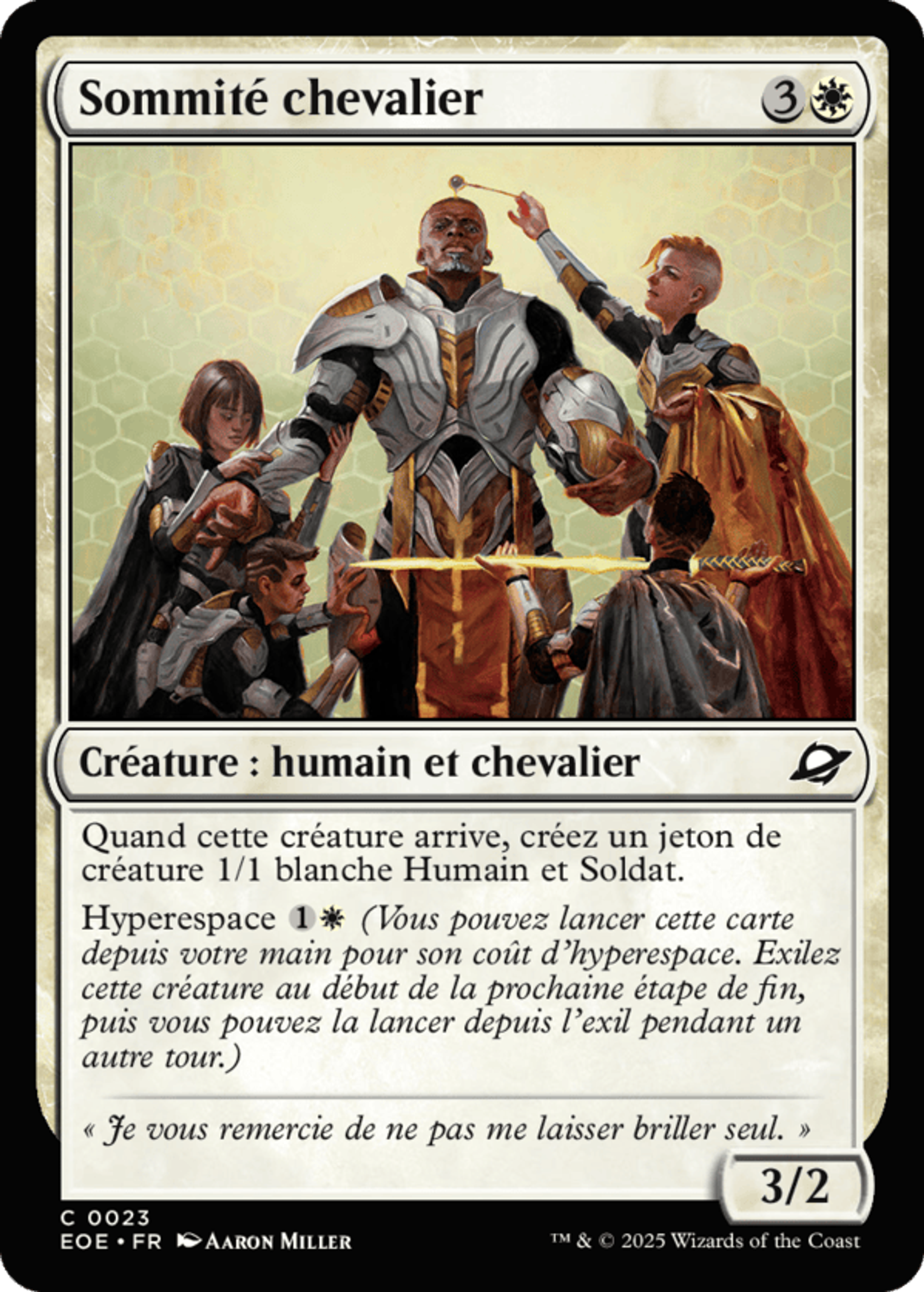 Sommité chevalier — Edge of Eternities — Magic: The Gathering