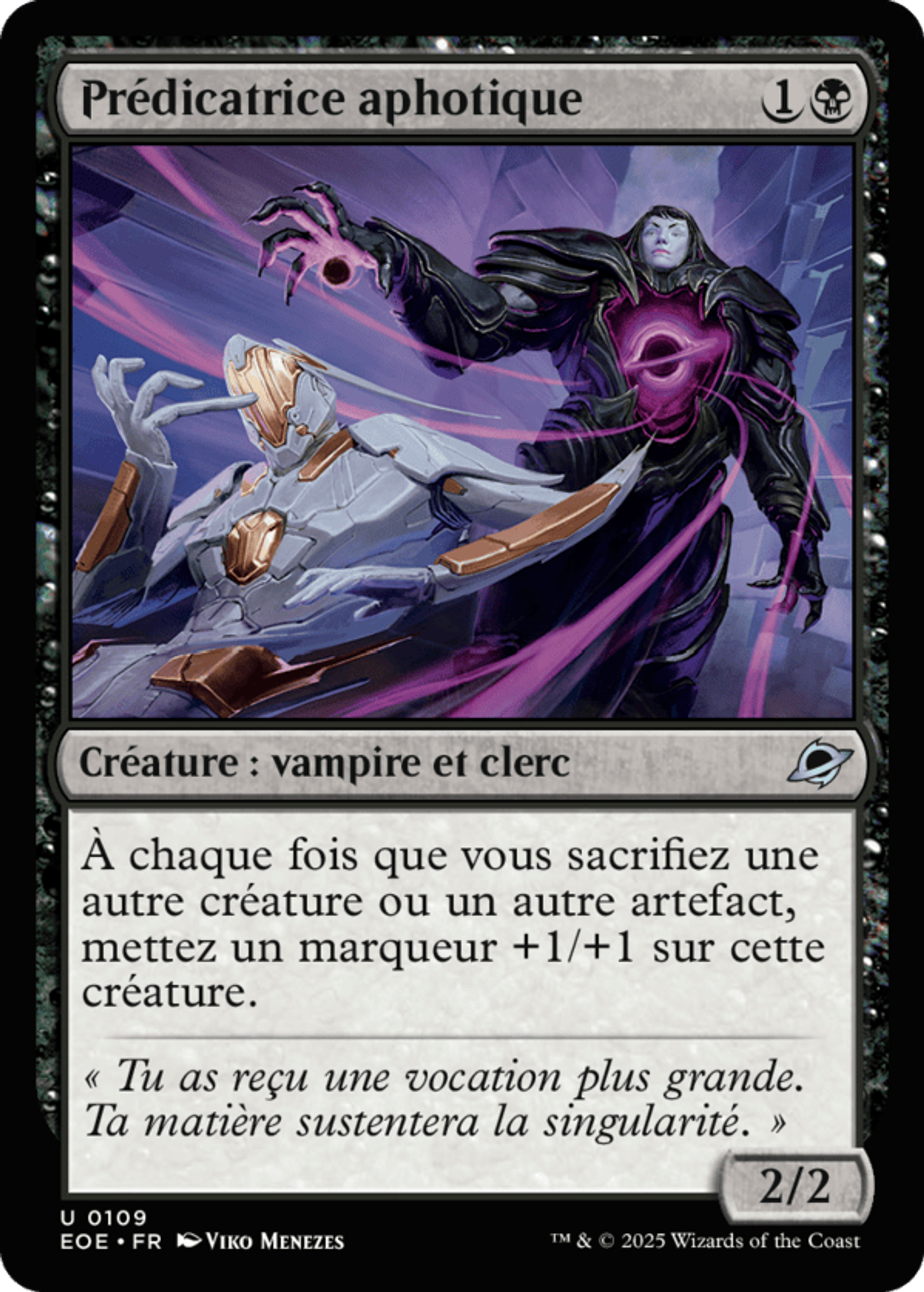 Prédicatrice aphotique — Edge of Eternities — Magic: The Gathering