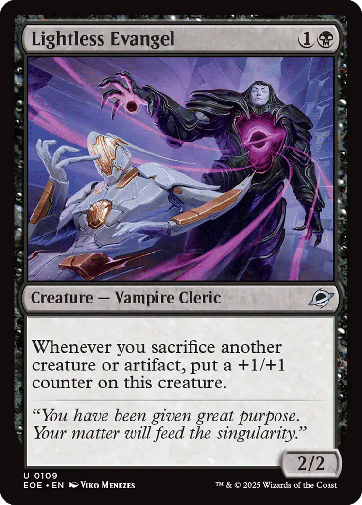 Lightless Evangel — Edge of Eternities — Magic: The Gathering