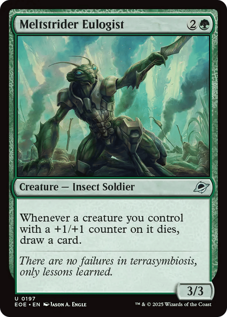 Eulogiste enjambeur de fusion — Edge of Eternities — Magic: The Gathering