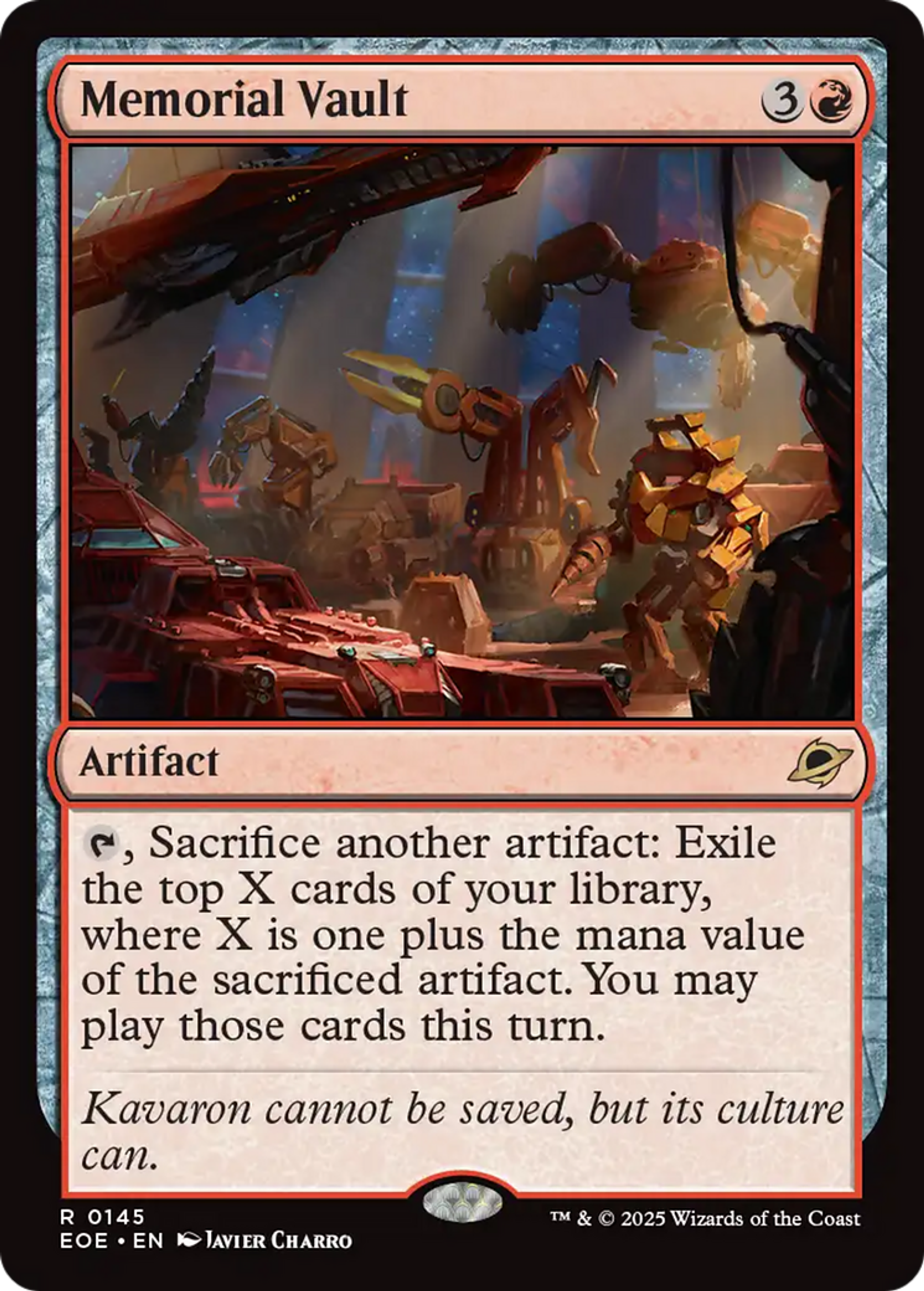 Salle forte mémoriale — Edge of Eternities — Magic: The Gathering
