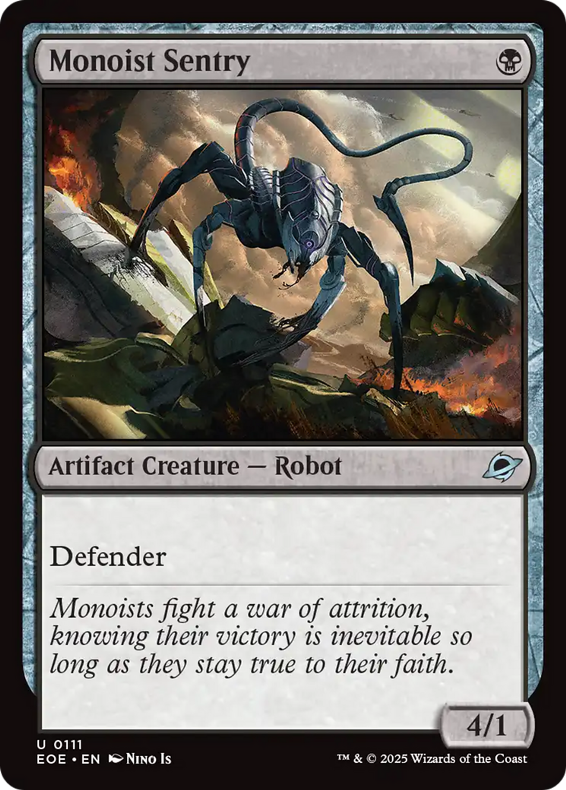 Monoist Sentry — Edge of Eternities — Magic: The Gathering
