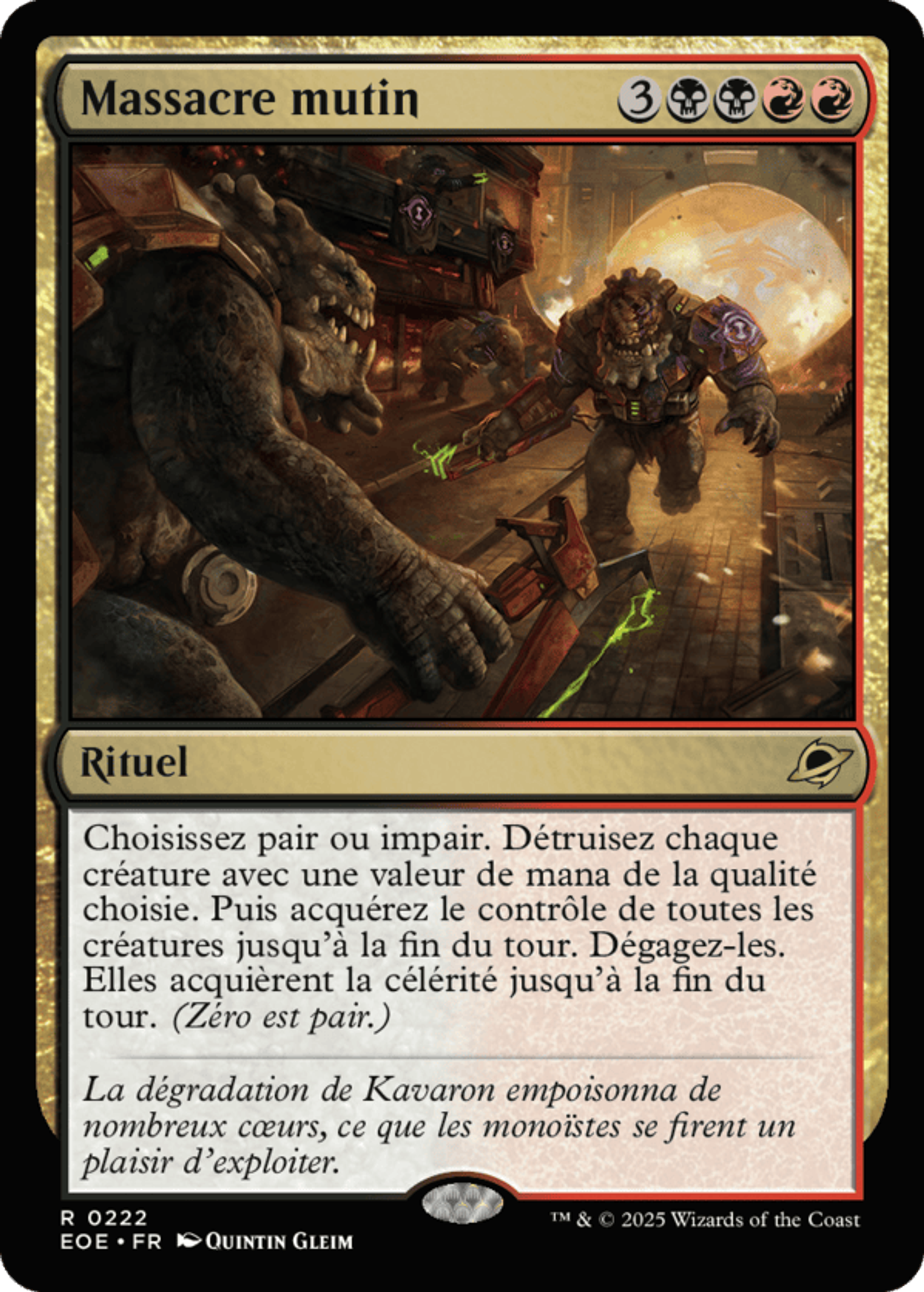 Massacre mutin — Edge of Eternities — Magic: The Gathering