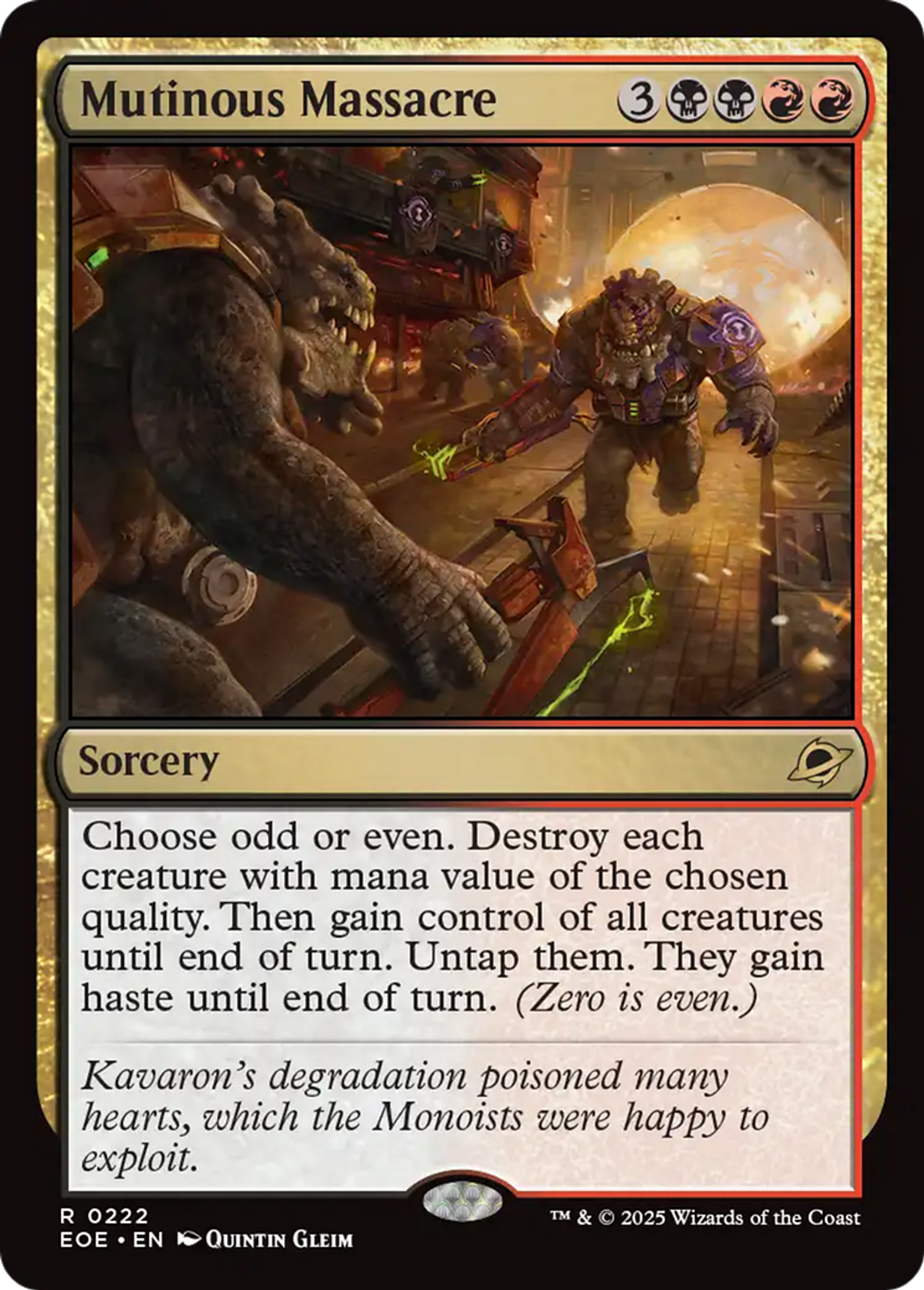 Massacre mutin — Edge of Eternities — Magic: The Gathering
