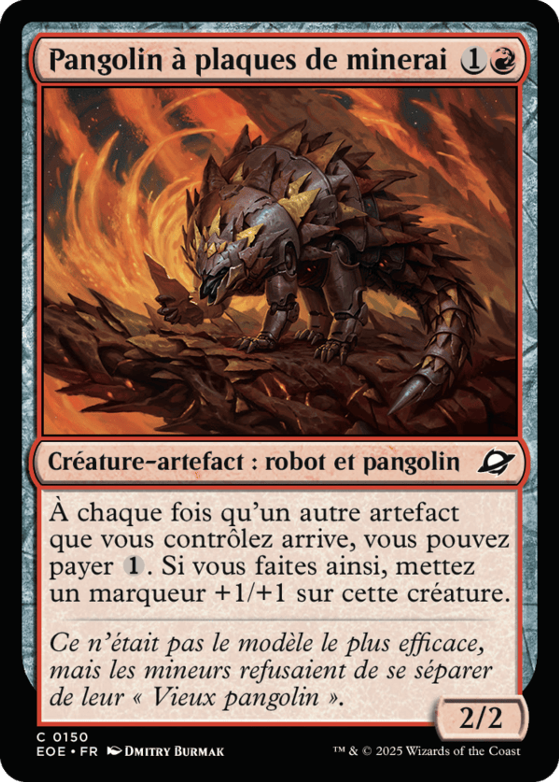 Pangolin à plaques de minerai — Edge of Eternities — Magic: The Gathering