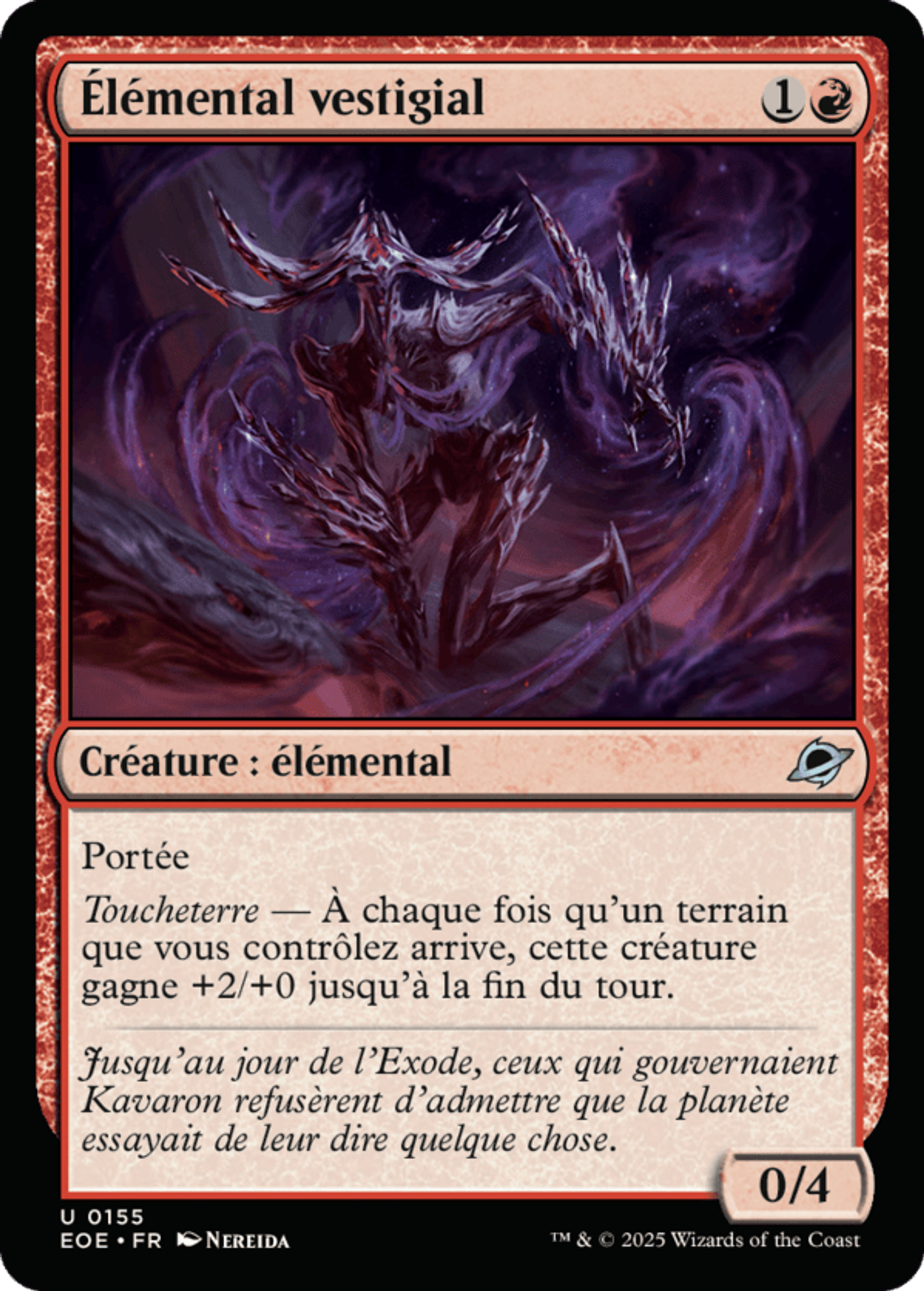 Élémental vestigial — Edge of Eternities — Magic: The Gathering
