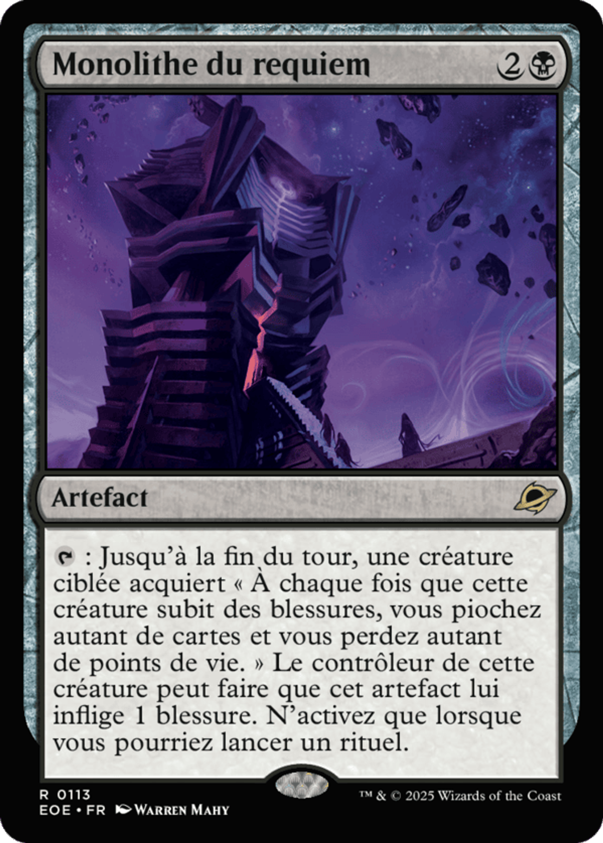 Monolithe du requiem — Edge of Eternities — Magic: The Gathering