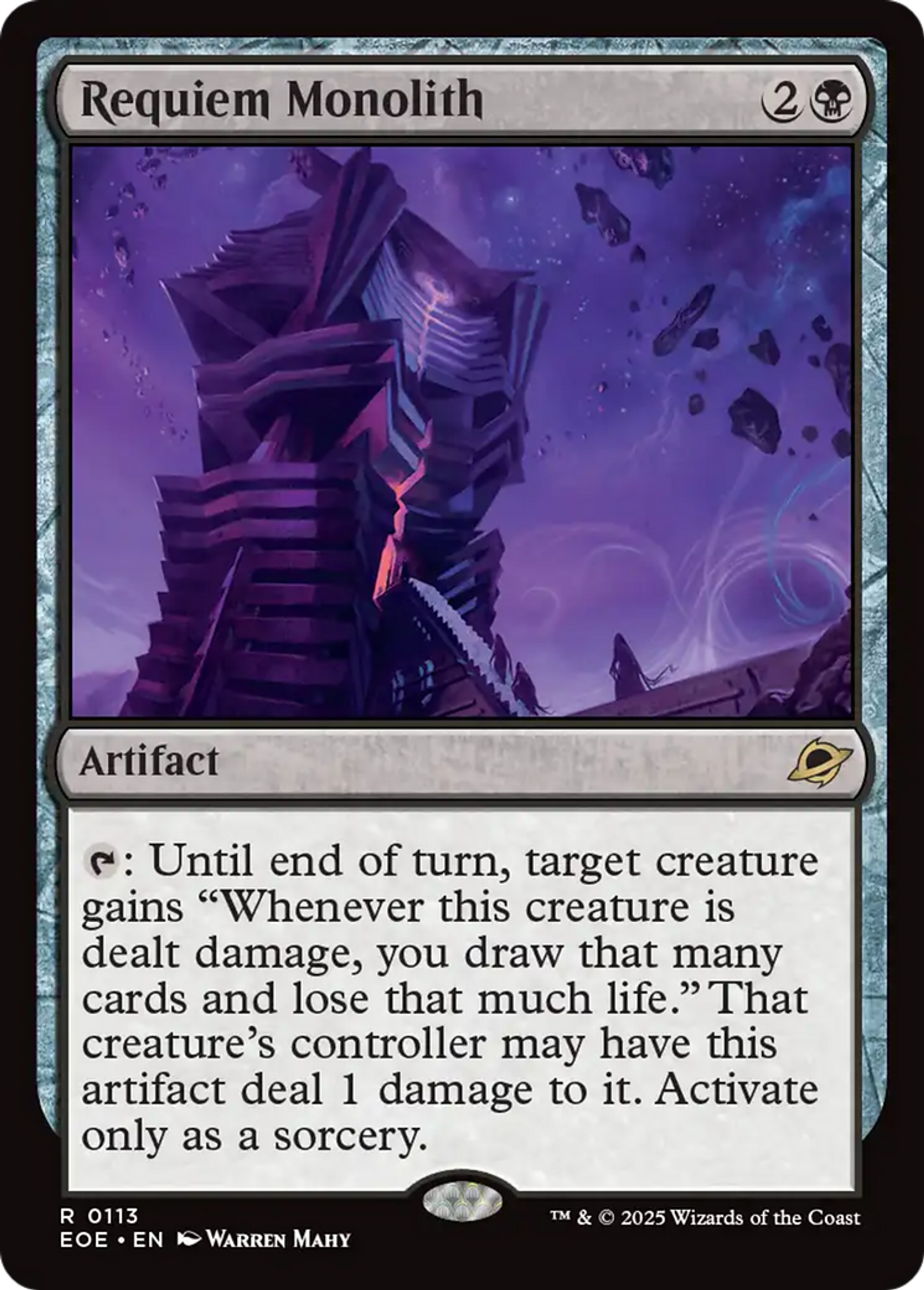Monolithe du requiem — Edge of Eternities — Magic: The Gathering