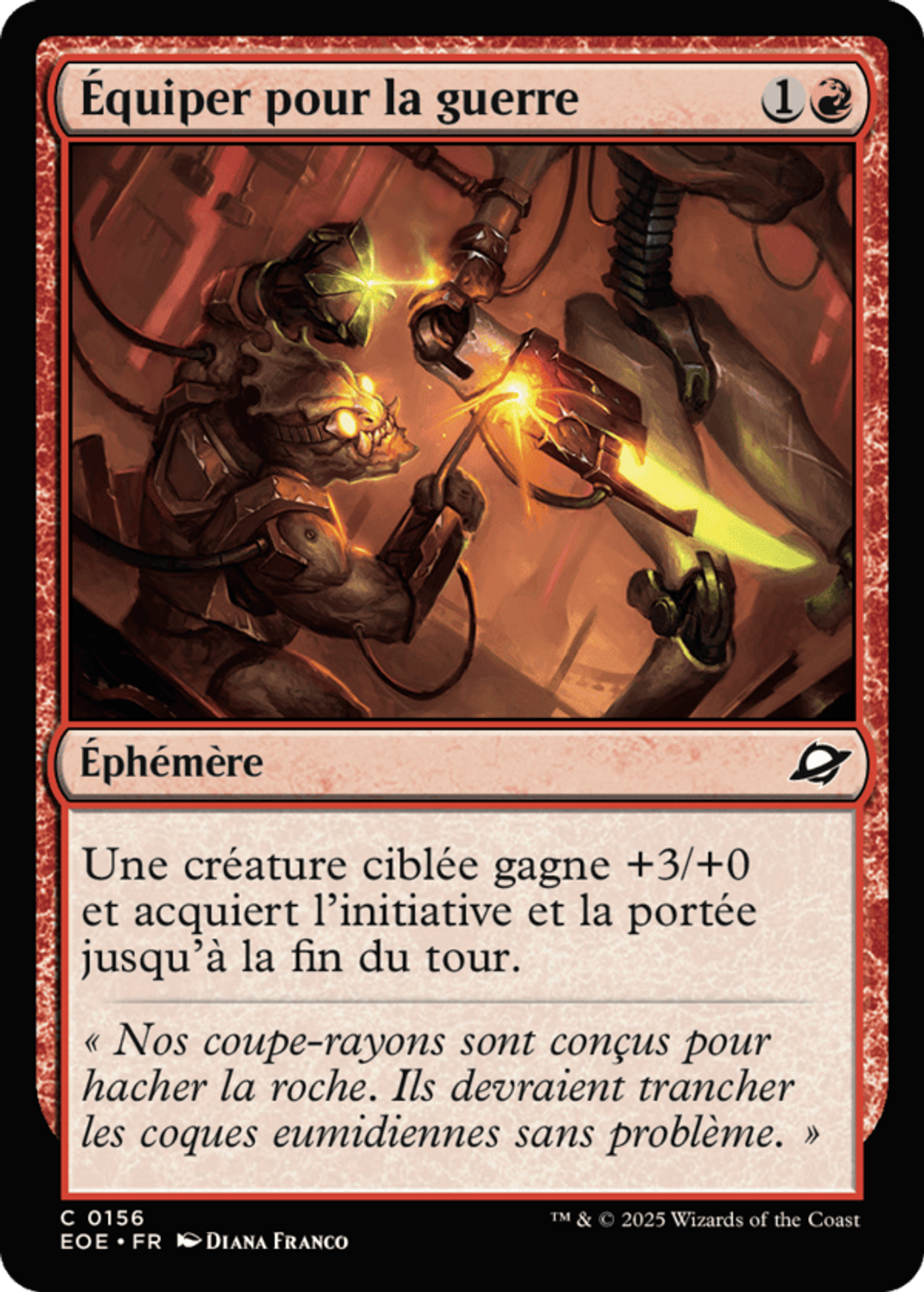 Équiper pour la guerre — Edge of Eternities — Magic: The Gathering